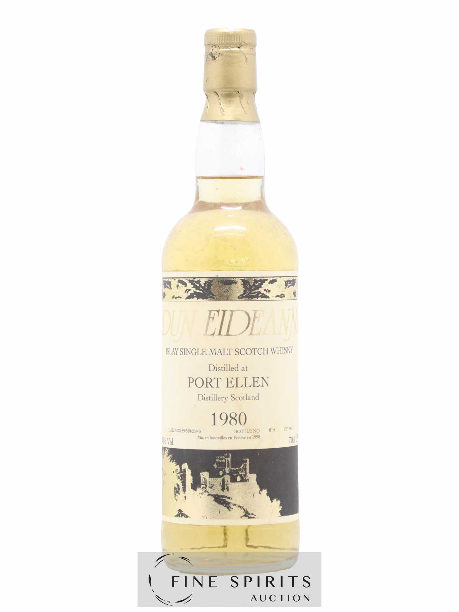 Port Ellen 1980 Signatory Vintage Dun Eidean Casks n°89-589-23-40 - One of 1380 - bottled 1998 Auxil Import