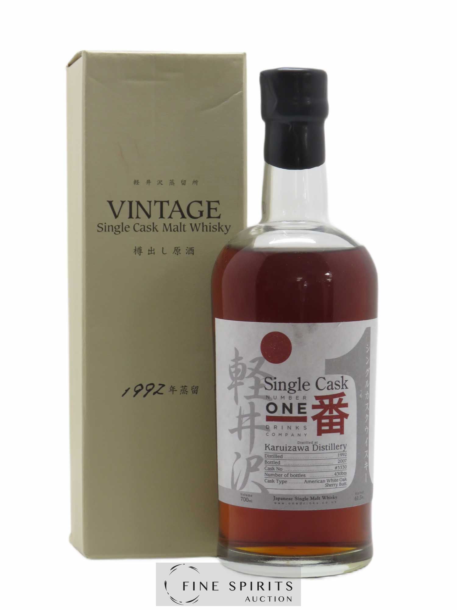 Karuizawa 1992 Of. Cask n°3330 - One of 430 - bottled 2007 Number One Drinks