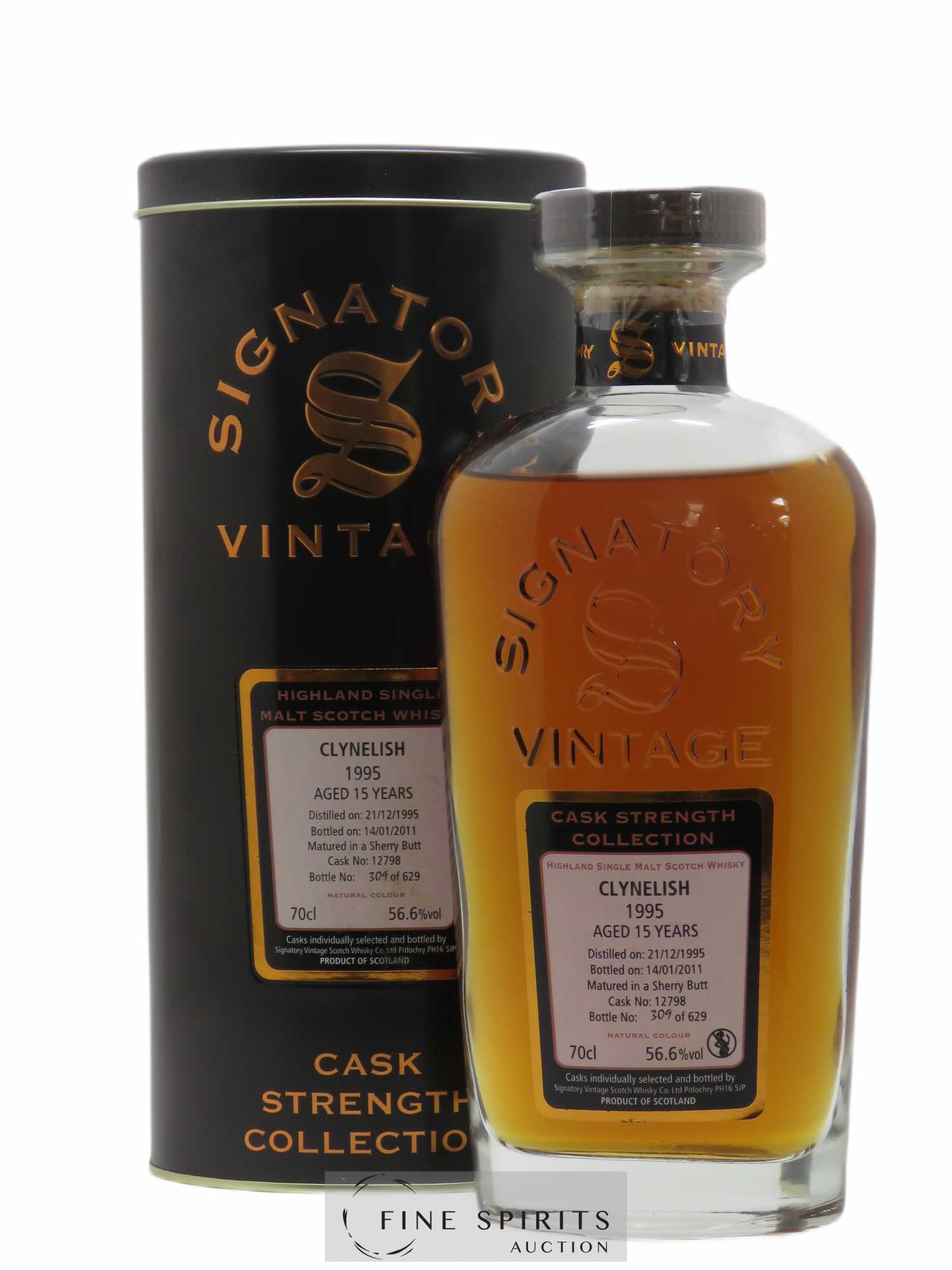 Clynelish 15 years 1995 Signatory Vintage Cask n°12798 - One of 629 - bottled 2011 Cask Strength Collection