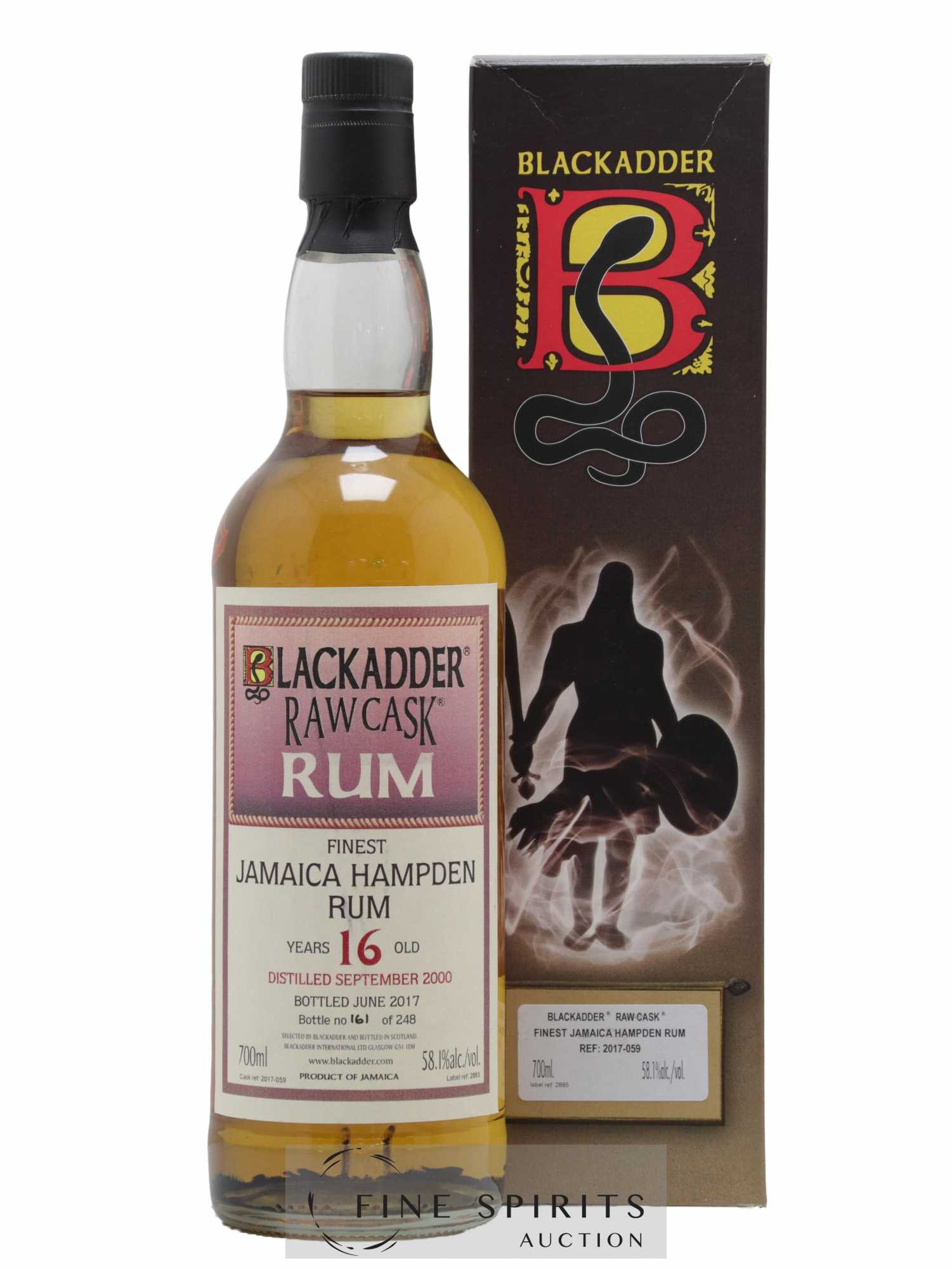 Hampden 16 years 2000 Blackadder Raw Cask One of 248 - bottled 2017