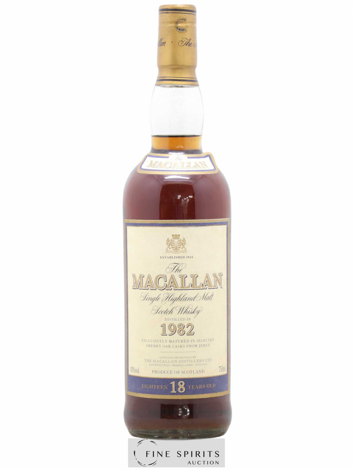 Macallan (The) 18 years 1982 Of. Sherry Oak Casks (75cl.)
