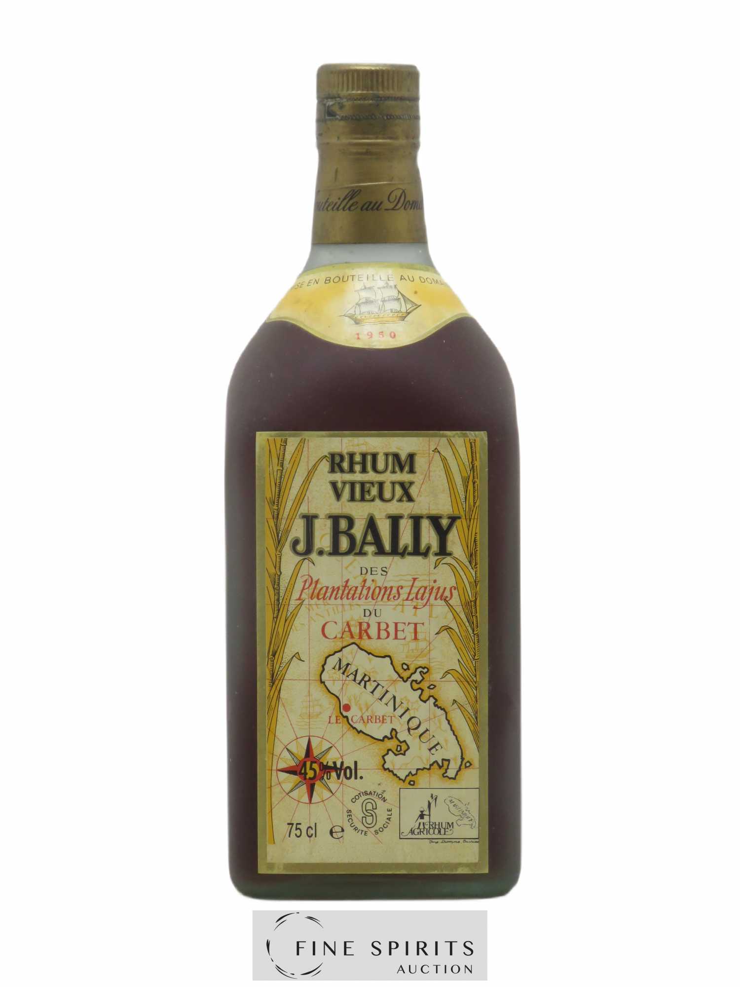 J. Bally 1950 Of. Plantations Lajus du Carbet