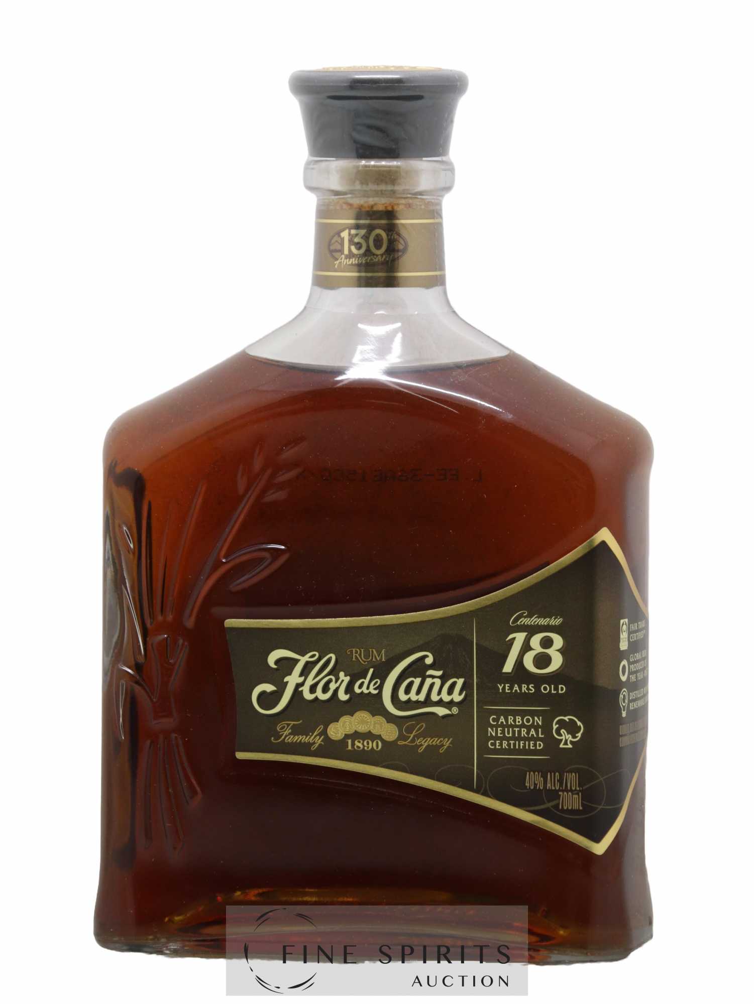 Flor de Caña 18 years Of. 130th Anniversary