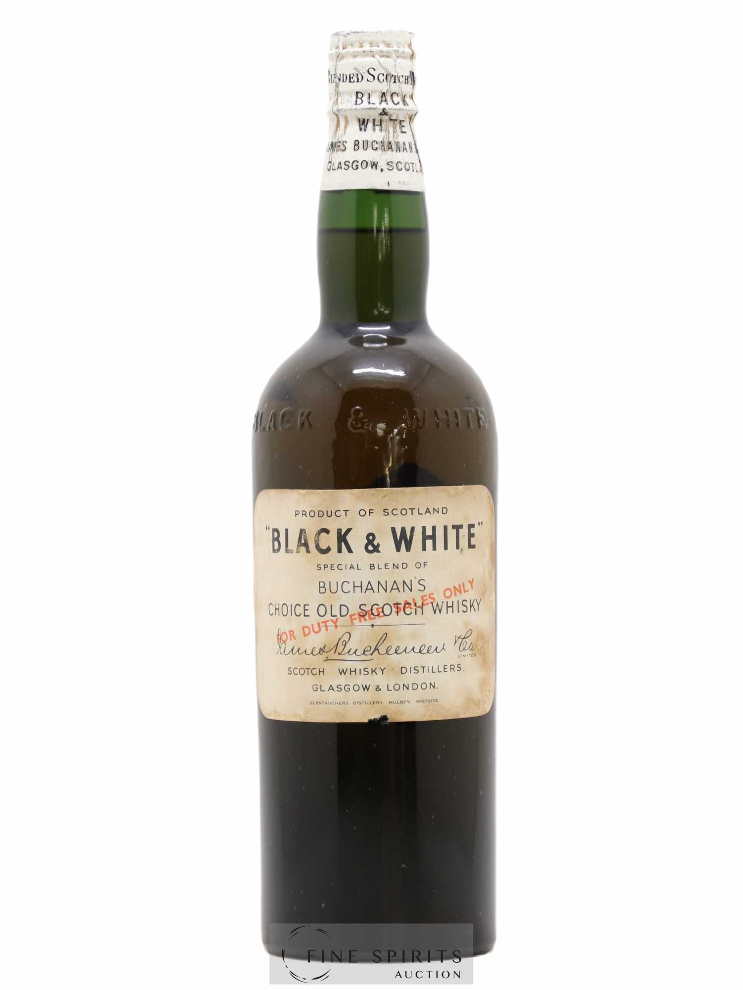 Buchanan's Of. Black & White Duty Free Sales Special Blend