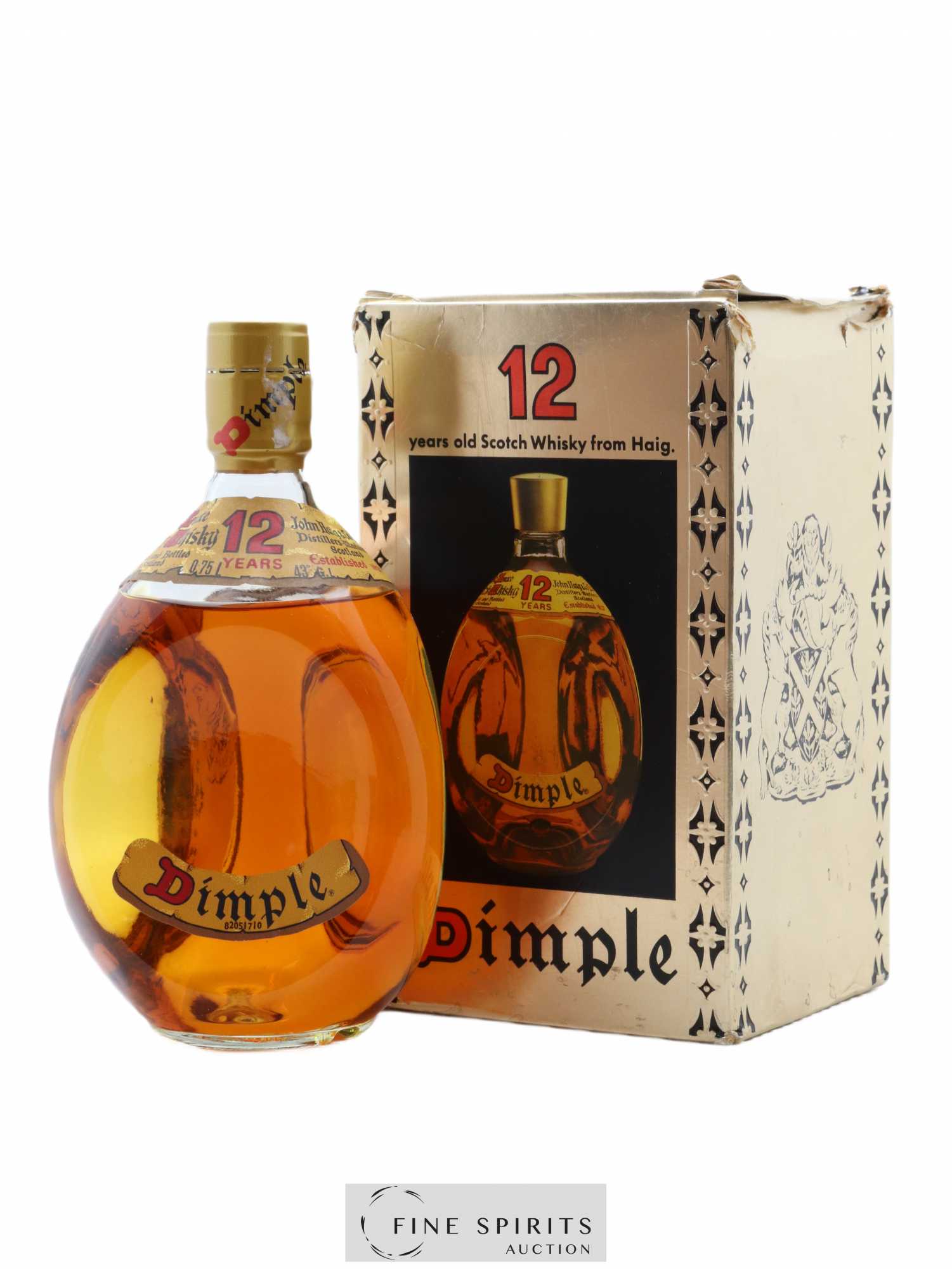 Dimple 12 years Of. De Luxe Destilerias Unidas Import