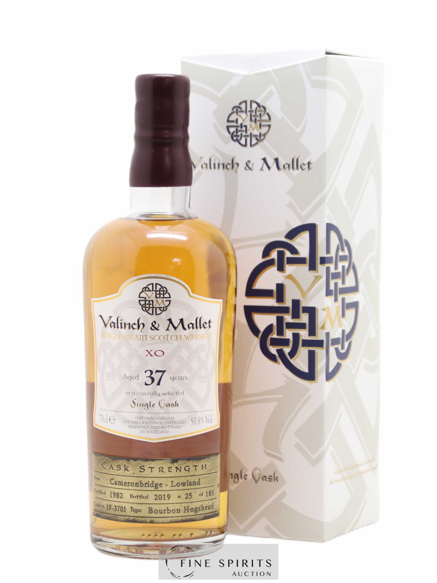 Cameronbridge 37 years 1982 Valinch & Mallet Single Cask n°19-3701 - One of 181 - bottled 2019 XO