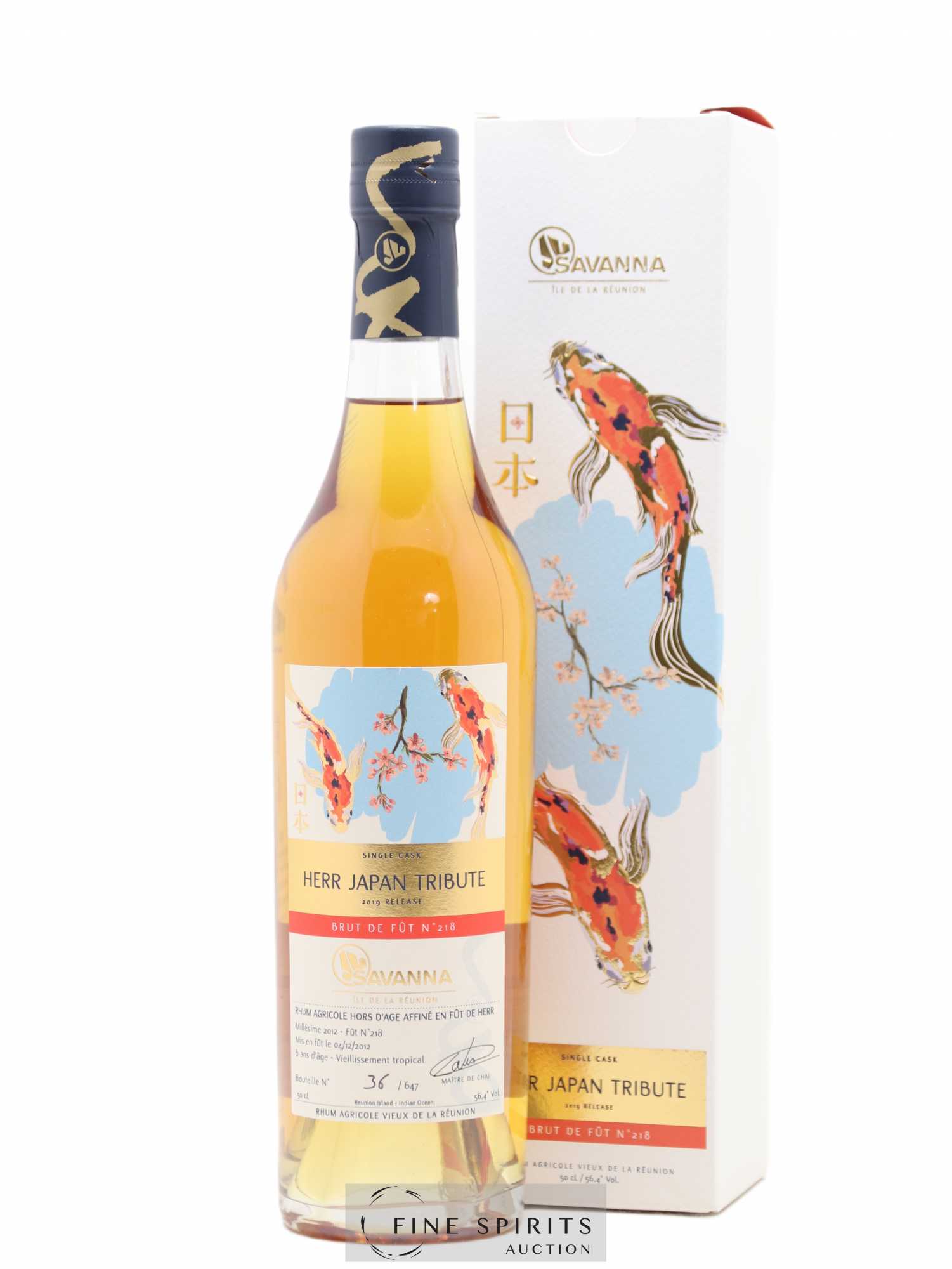 Savanna 2012 Of. Herr Japan Tribute Single Cask n°218 - One of 647 - bottled 2019