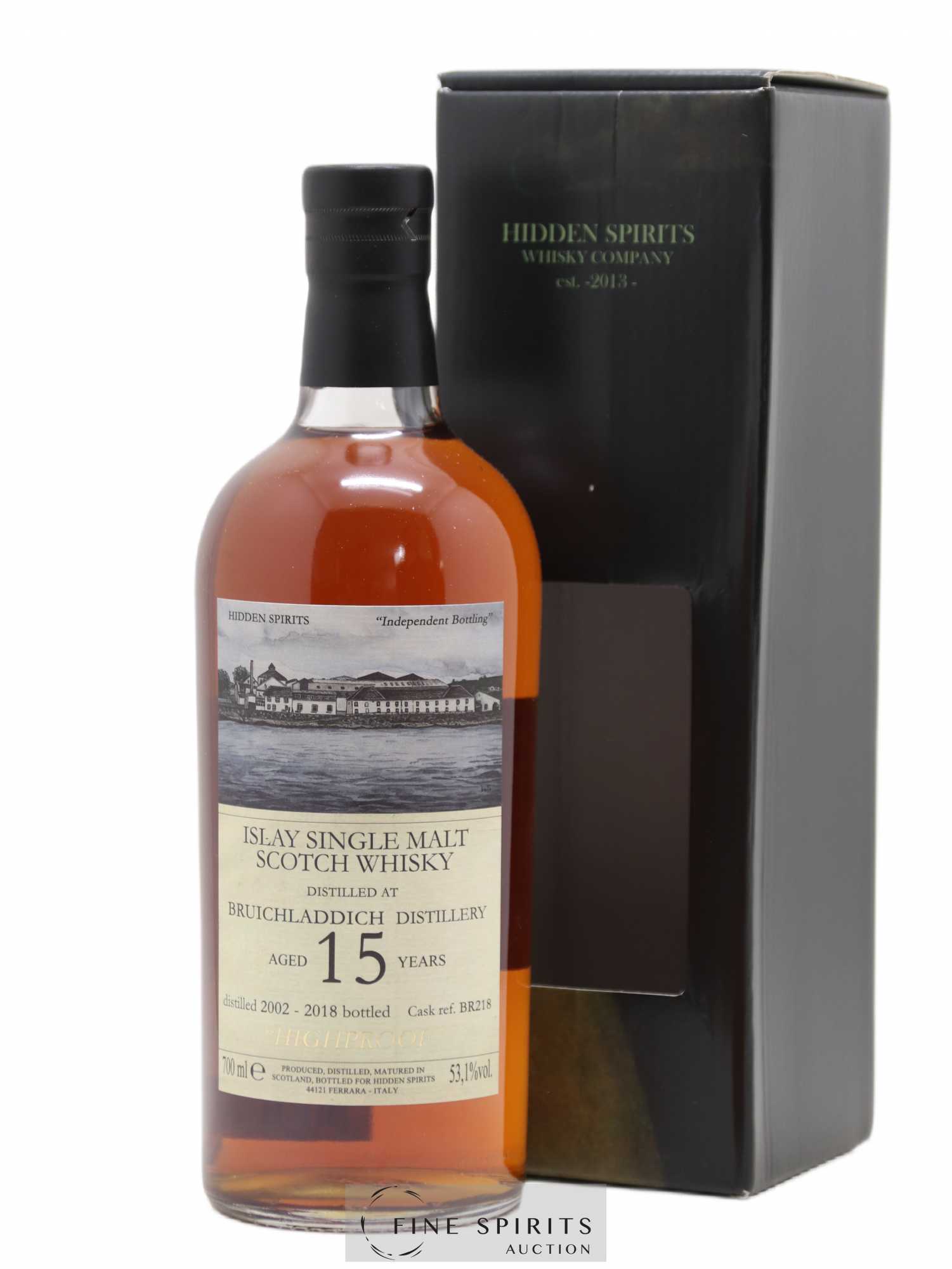 Bruichladdich 15 years 2002 Hidden Spirits Cask n°BR218 - bottled 2018