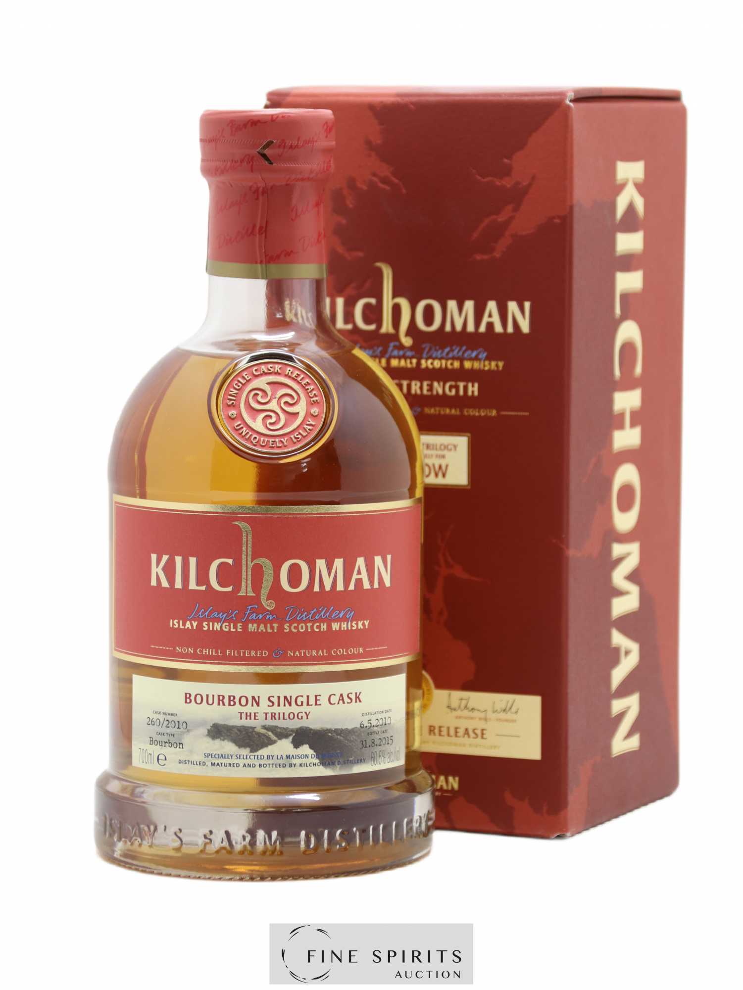 Kilchoman 2010 Of. The Trilogy Bourbon Cask n°260-2010 - bottled 2015 LMDW