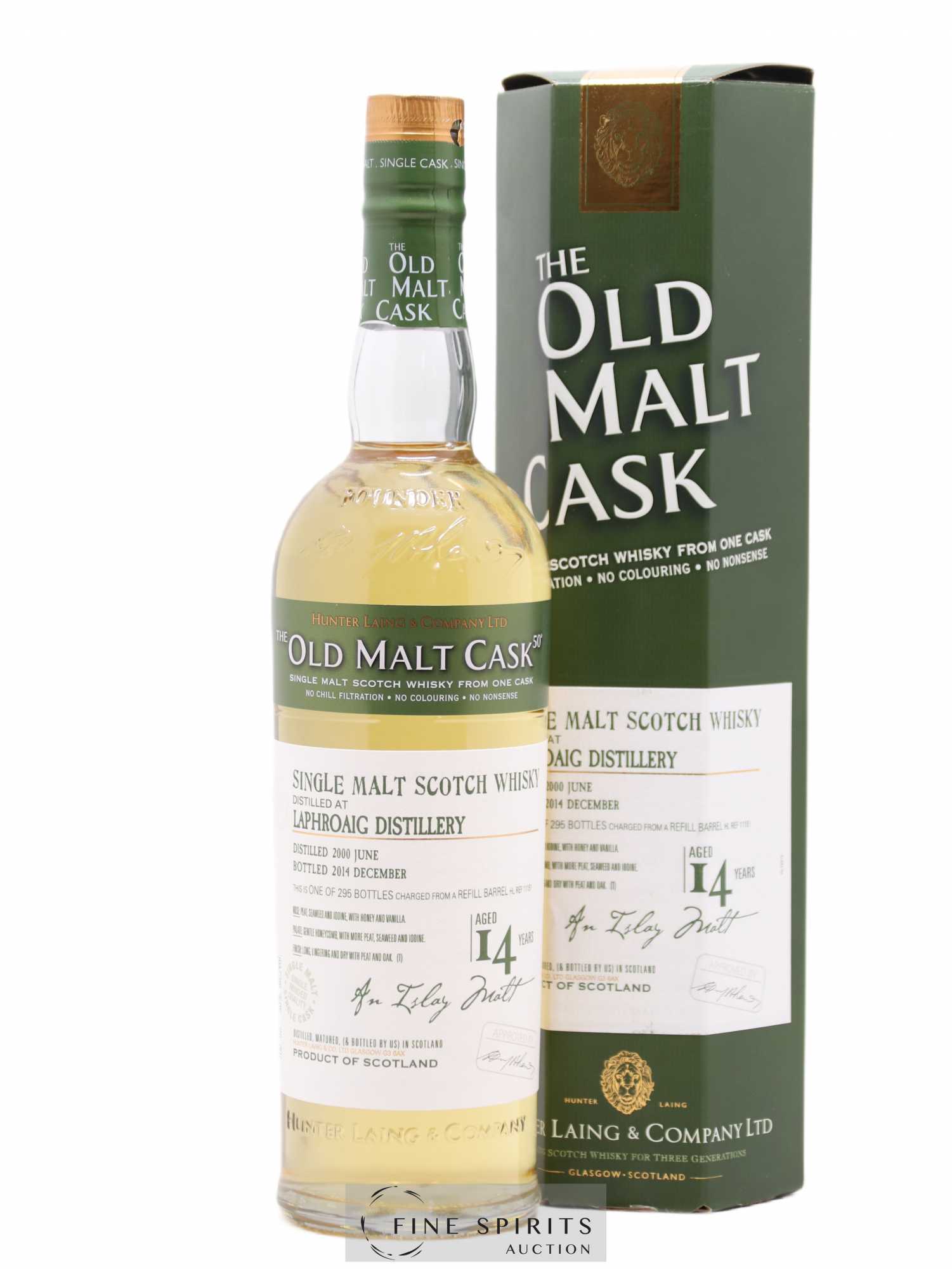 Laphroaig 14 years 2000 Hunter Laing Cask n°11151 - One of 295 - bottled 2014 The Old Malt Cask