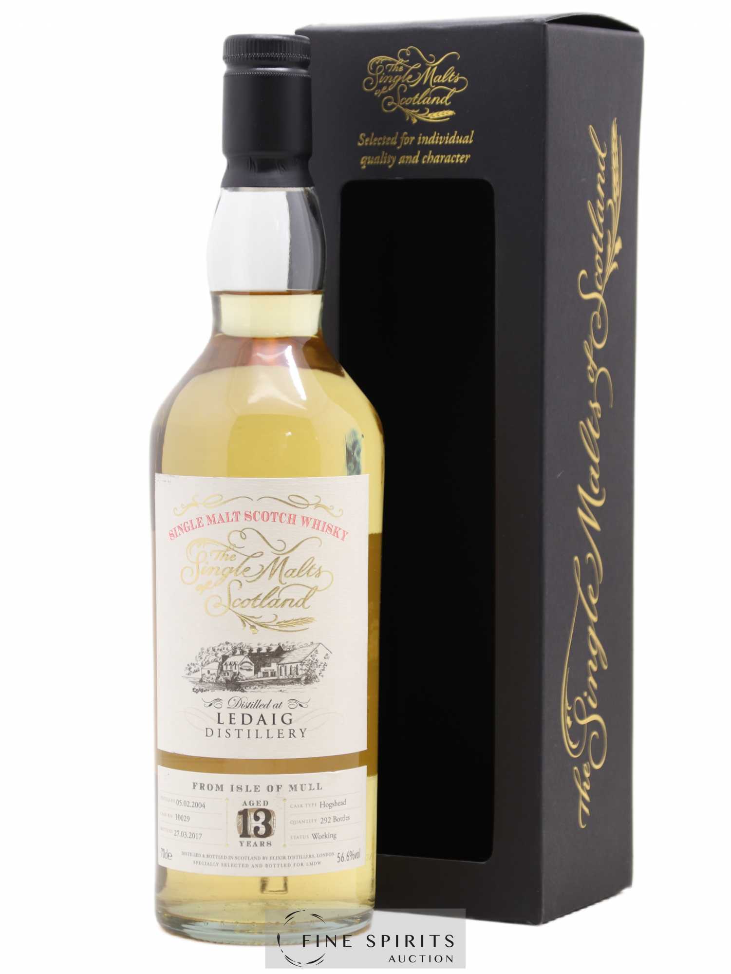 Ledaig 13 years 2004 Elixir Distillers Hogshead Cask n°10029 - One of 292 - bottled 2017 LMDW The Single Malts of Scotland