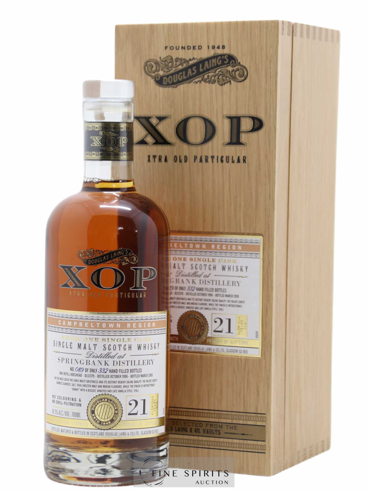 Springbank 21 years 1996 Douglas Laing Hogshead n°DL12379 - One of 332 - bottled 2018 Xtra Old Particular