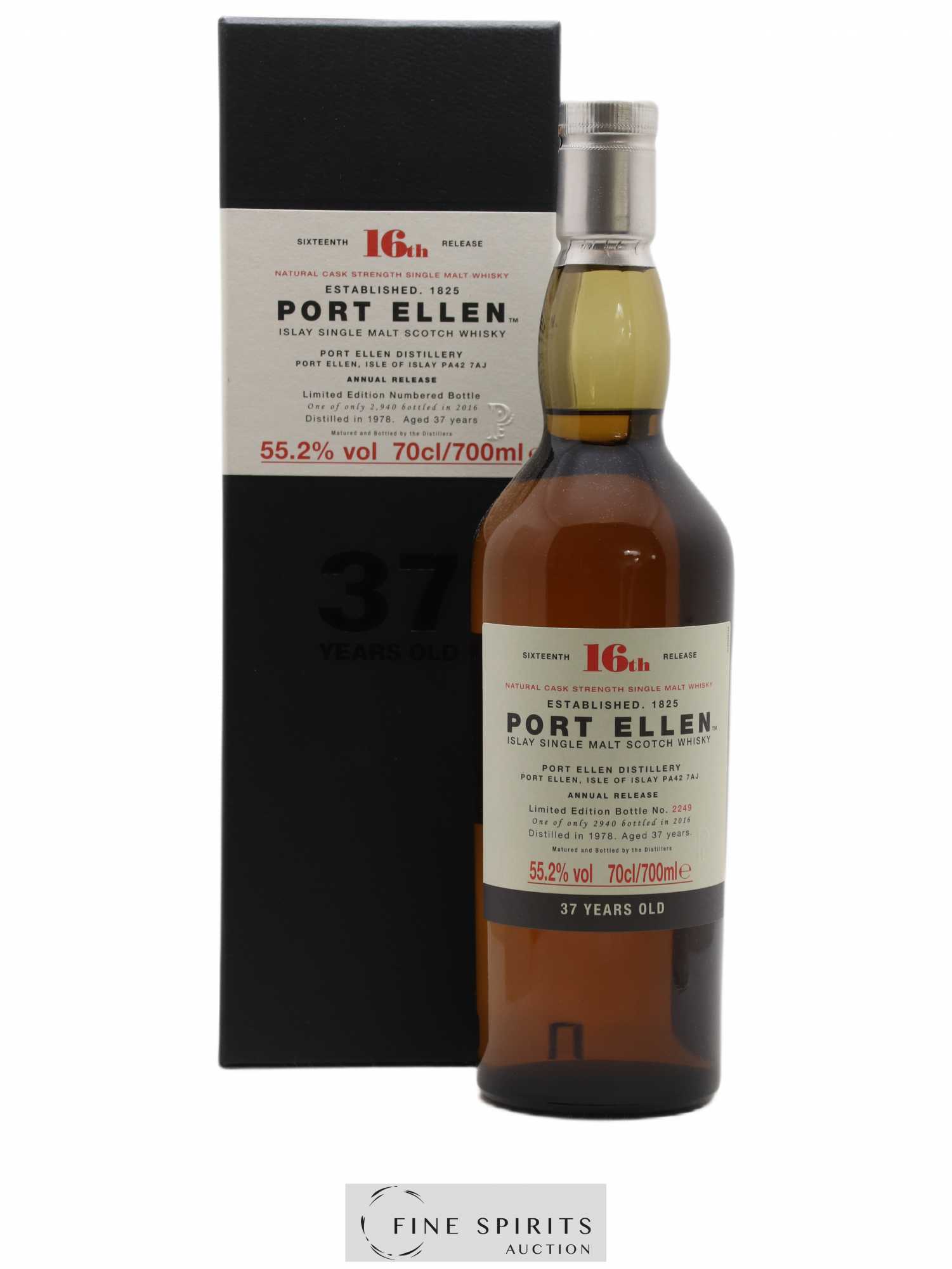 Port Ellen 37 years 1978 Of. 16th Release One of 2940 - bottled 2016 Limited Edition