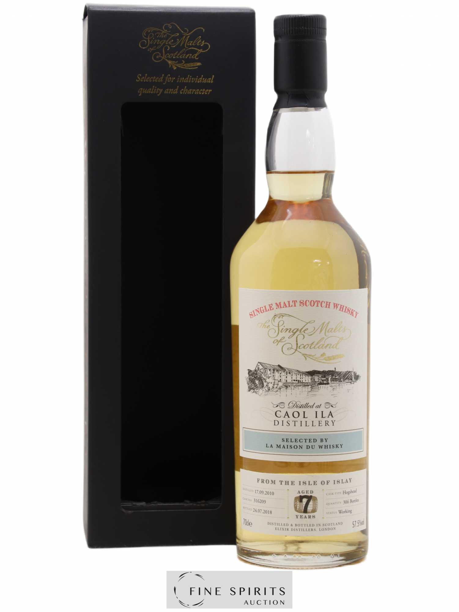 Caol Ila 7 years 2010 Elixir Distillers Cask n°316209 - One of 306 - bottled 2018 LMDW The Single Malts of Scotland