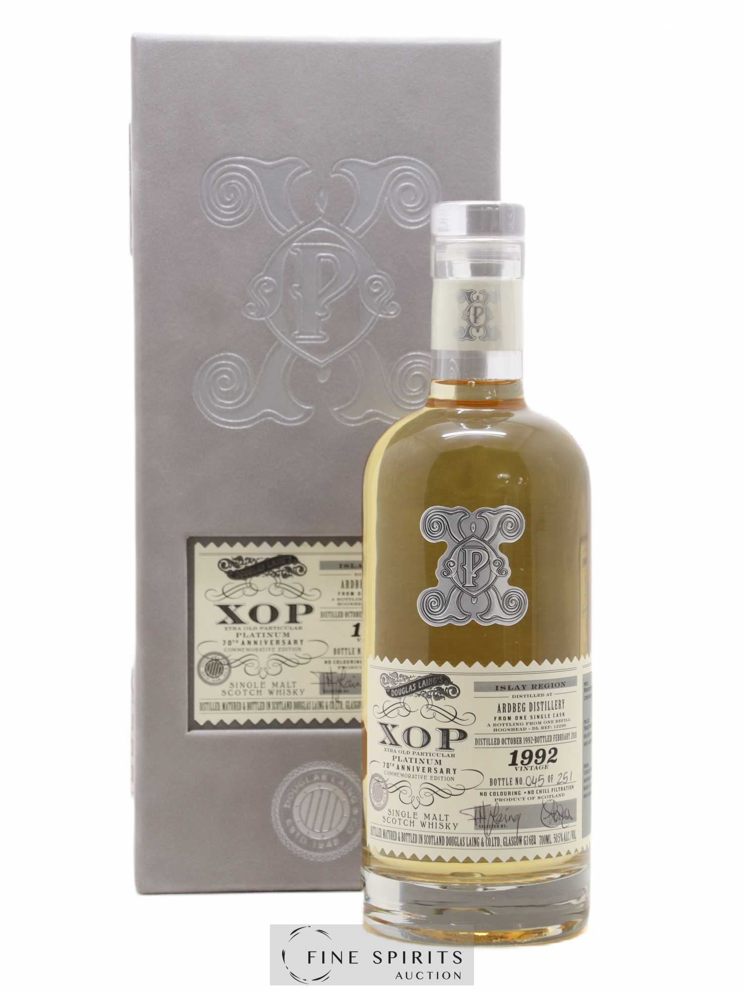 Ardbeg 1992 Douglas Laing Platinum 70th Anniversary Hogshead n°12290 - One of 251 - bottled 2018 Xtra Old Particular