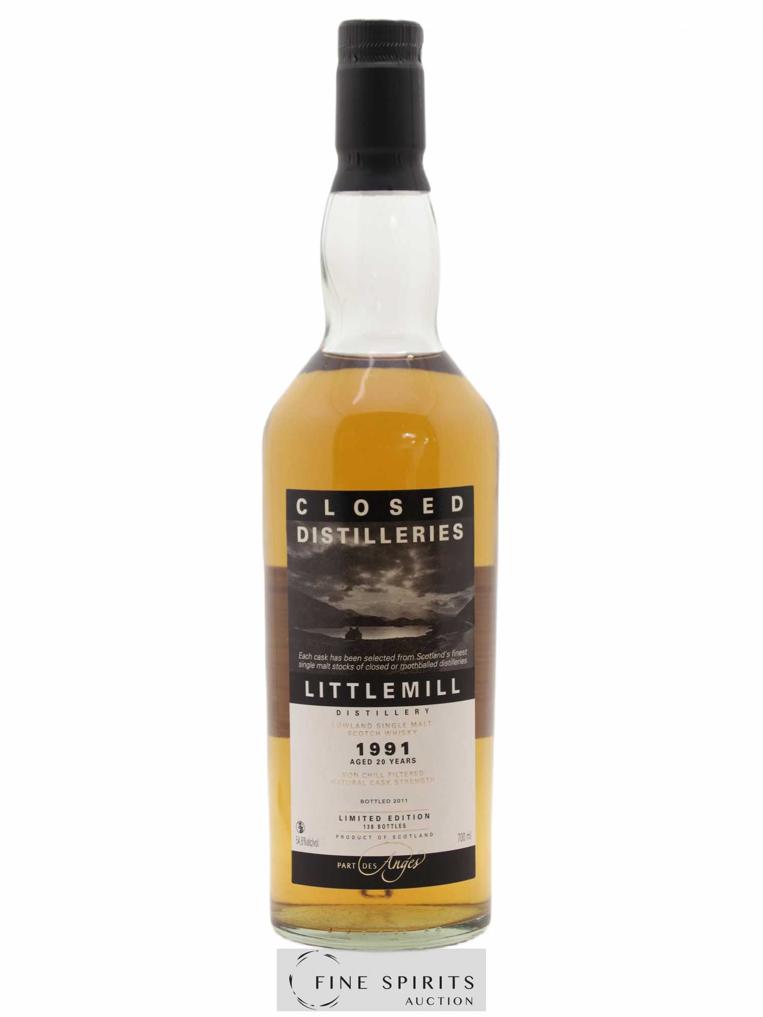 Littlemill 20 years 1991 Part des Anges Limited Edition of 138 - bottled 2011 Closed Distilleries