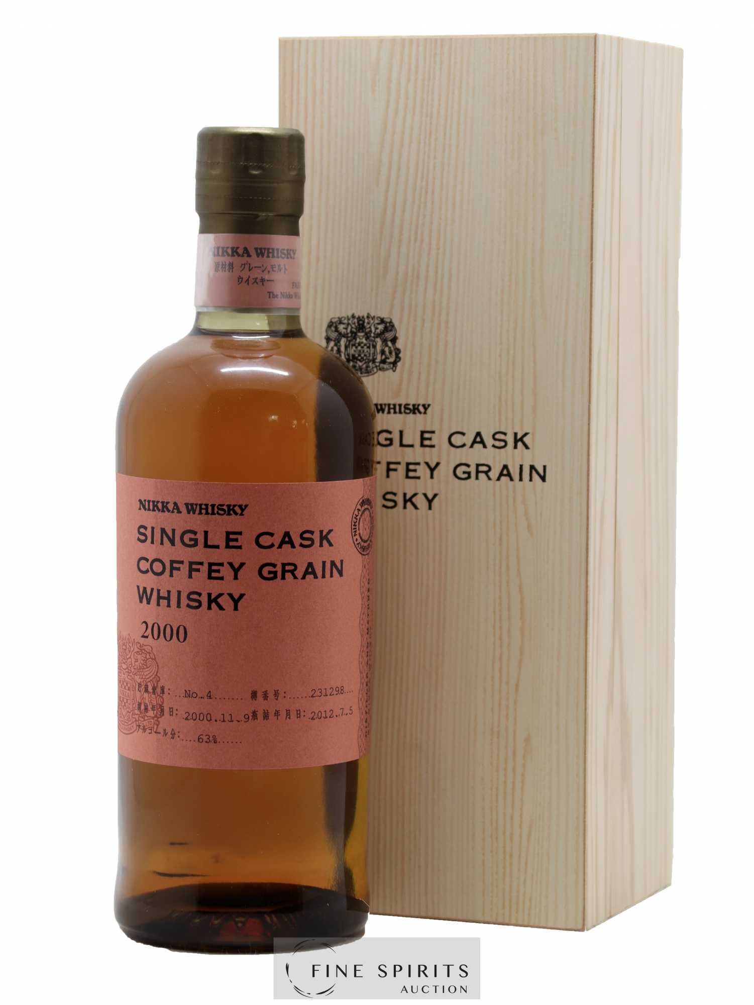 Nikka 2000 Of. Coffey Grain Cask 231298 - bottled 2012