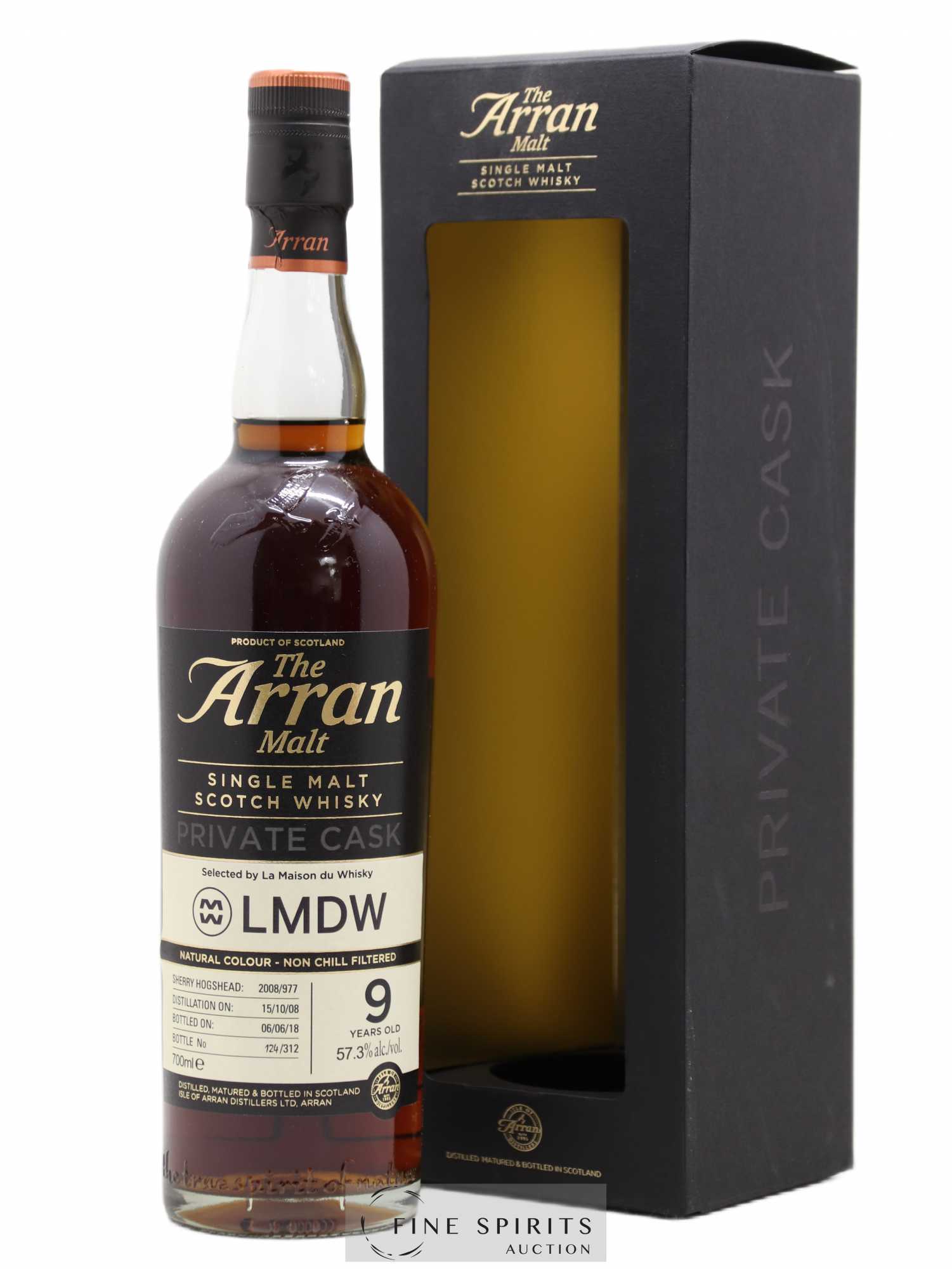 Arran 9 years 2008 Of. Cask 2008-977 - One of 312 - bottled 2018 LMDW Private Cask