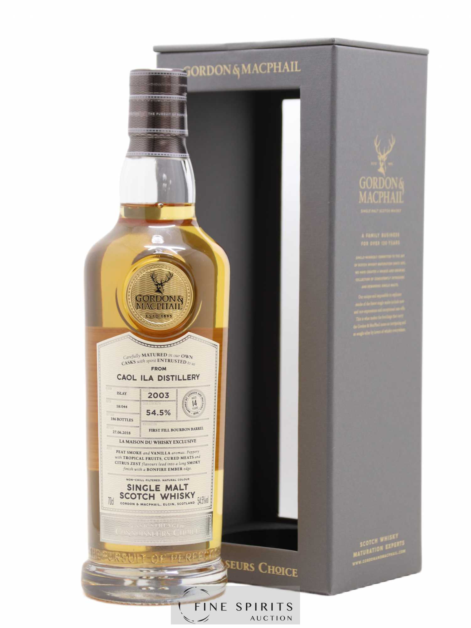 Caol Ila 14 years 2003 Gordon & Macphail Cask n°18-044 - One of 186 - bottled 2018 LMDW