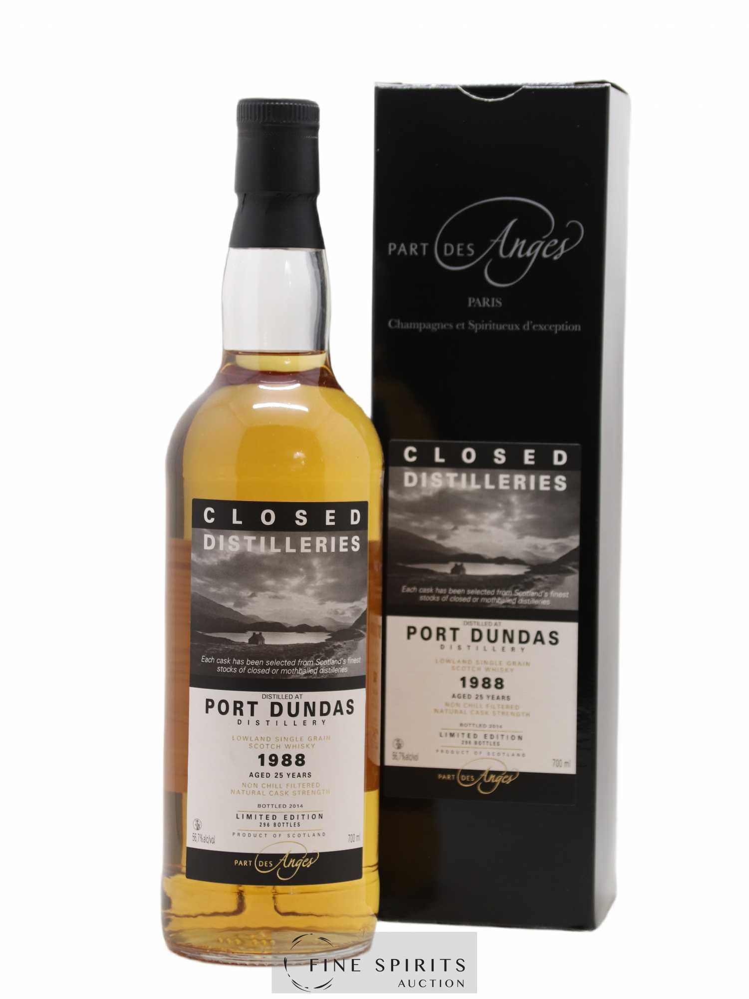 Port Dundas 25 years 1988 Part des Anges Limited Edition of 296 - bottled 2014 Closed Distilleries