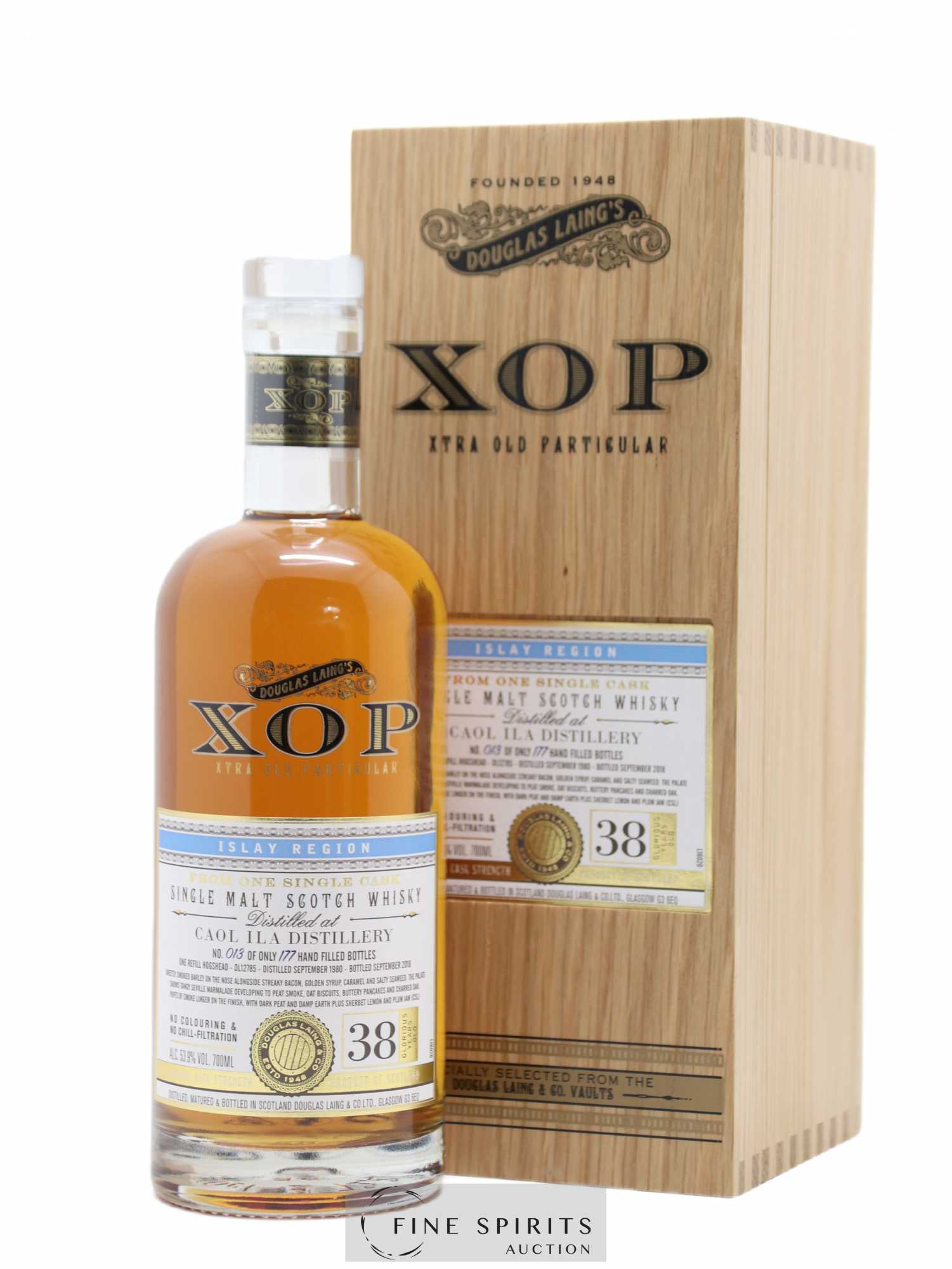 Caol Ila 38 years 1980 Douglas Laing Xtra Old Particular Hogshead n°DL12785 - One of 177 - bottled 2018