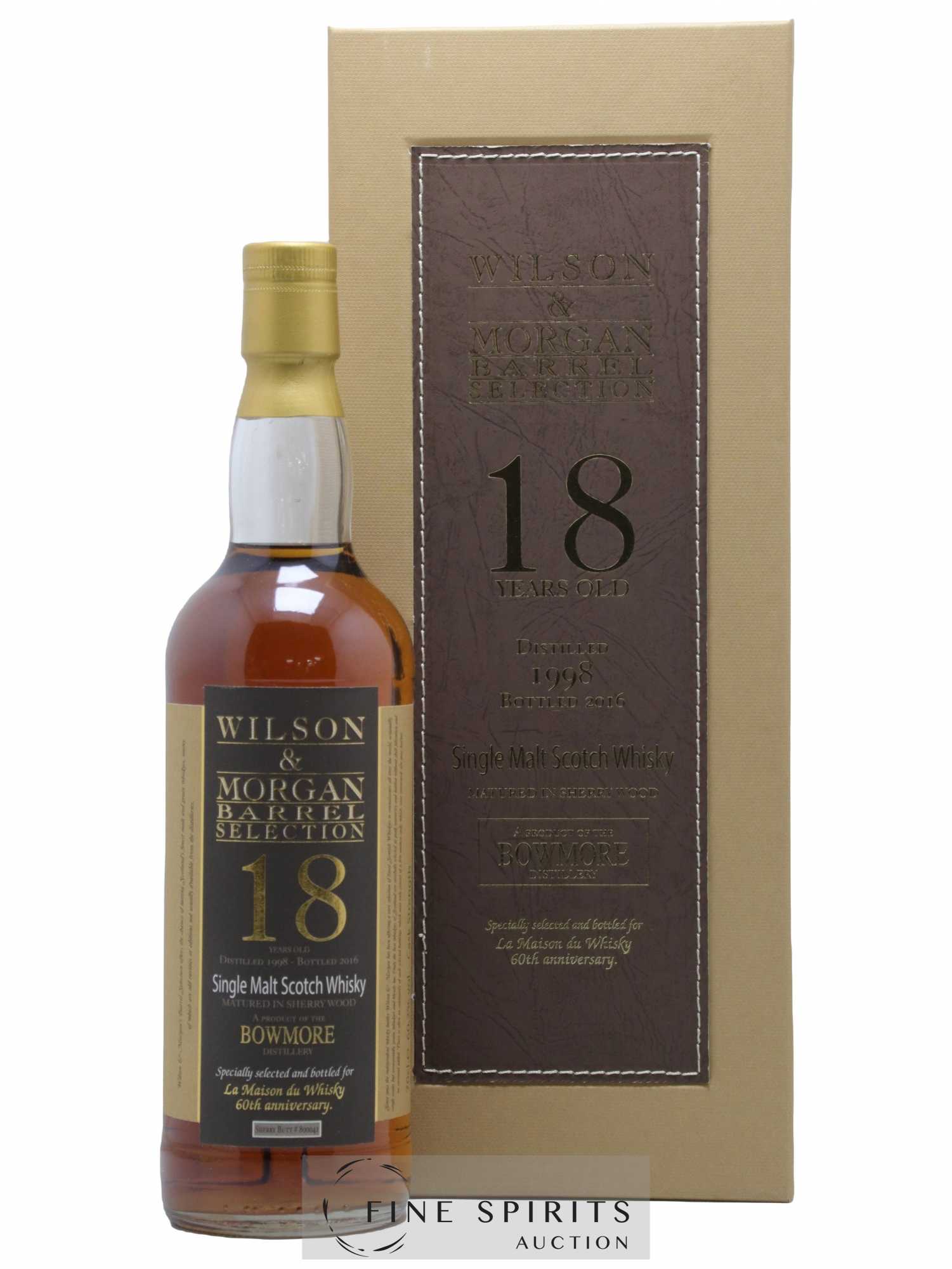 Bowmore 18 years 1998 Wilson & Morgan Sherry Butt n°800041 - One of 472 - bottled 2016 LMDW 60th Anniversary Barrel Selection