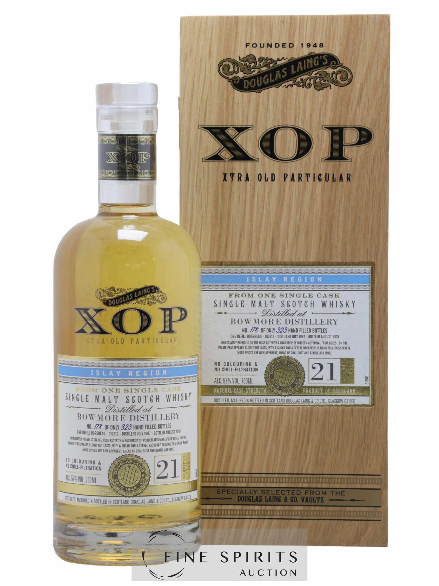 Bowmore 21 years 1997 Douglas Laing Hogshead n°D12812 - One of 323 - bottled 2018 Xtra Old Particular