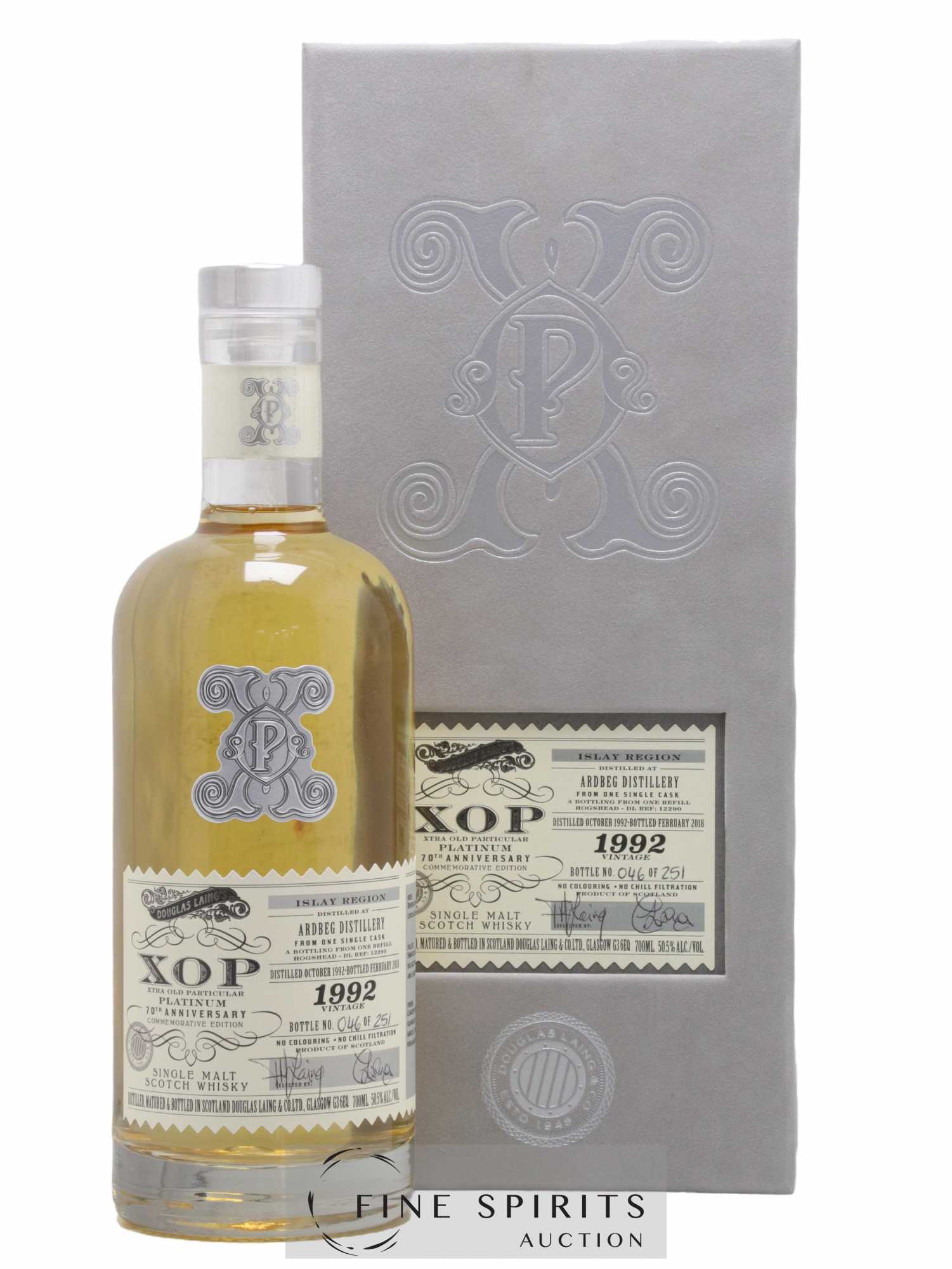 Ardbeg 1992 Douglas Laing Platinum 70th Anniversary Hogshead n°12290 - One of 251 - bottled 2018 Xtra Old Particular