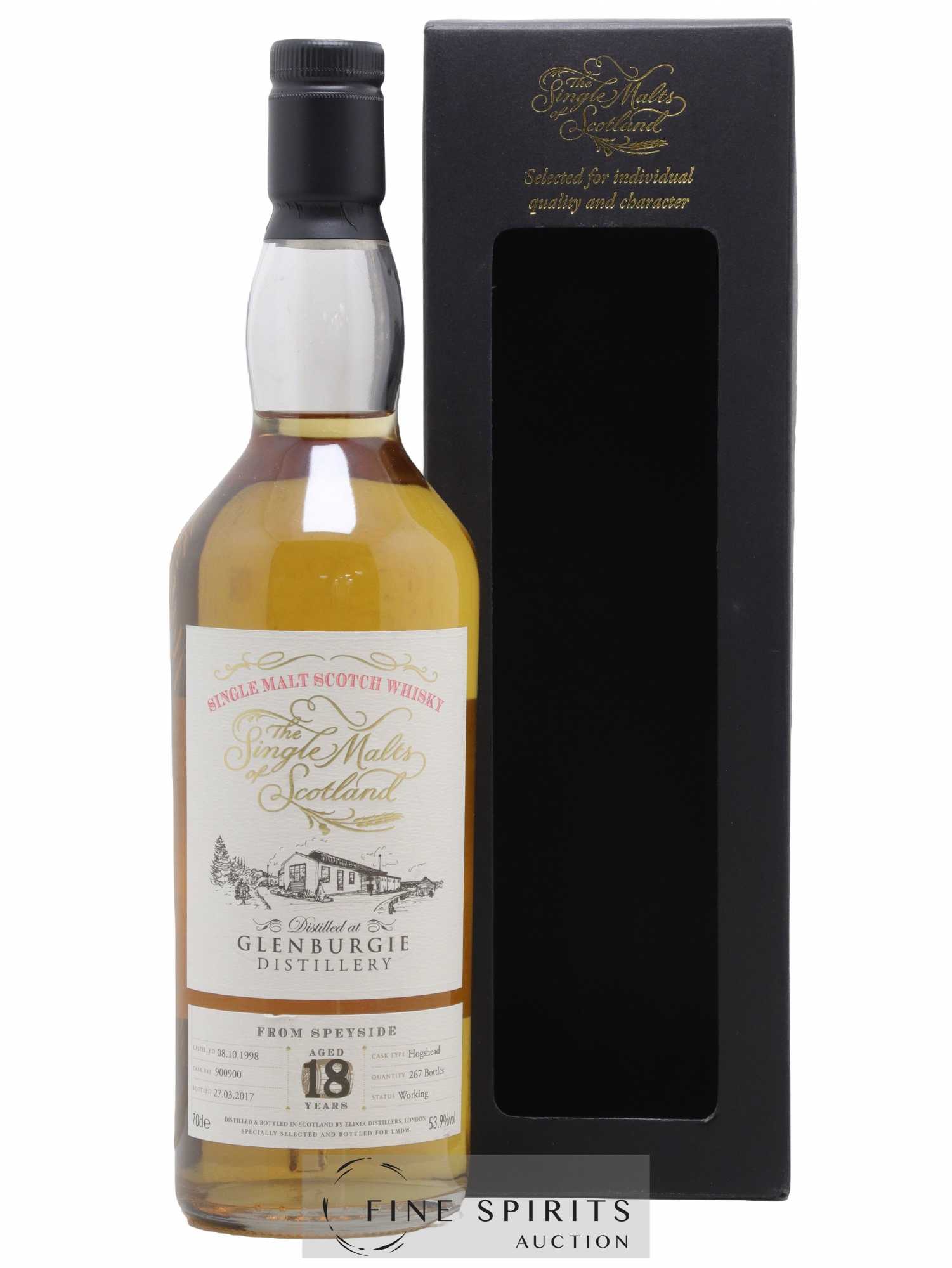 Glenburgie 18 years 1998 Elixir Distillers Hogshead Cask n°900900 - One of 267 - bottled 2017 LMDW The Single Malts of Scotland