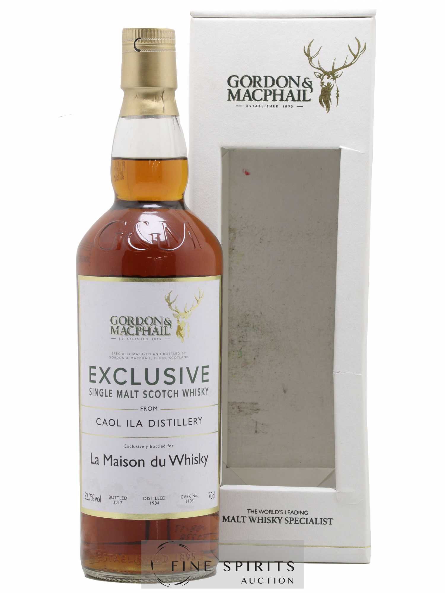 Caol Ila 1984 Gordon & MacPhail Exclusive Cask n°6103 - One of 165 - bottled 2017 LMDW