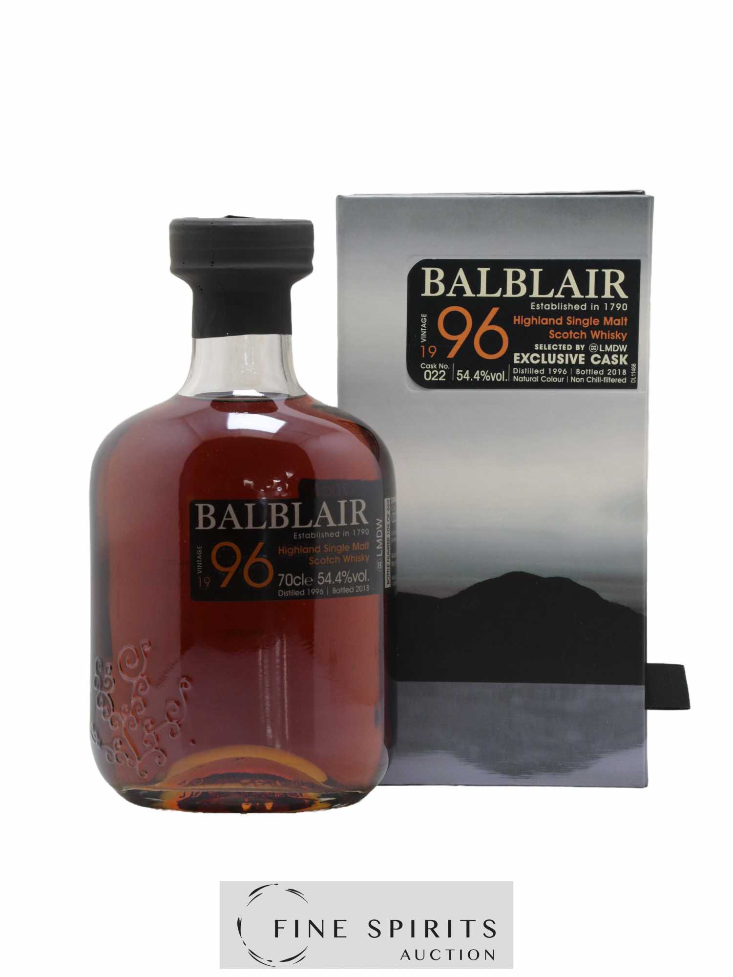 Balblair 1996 Of. Cask n°22 - One of 669 - bottled 2018 LMDW