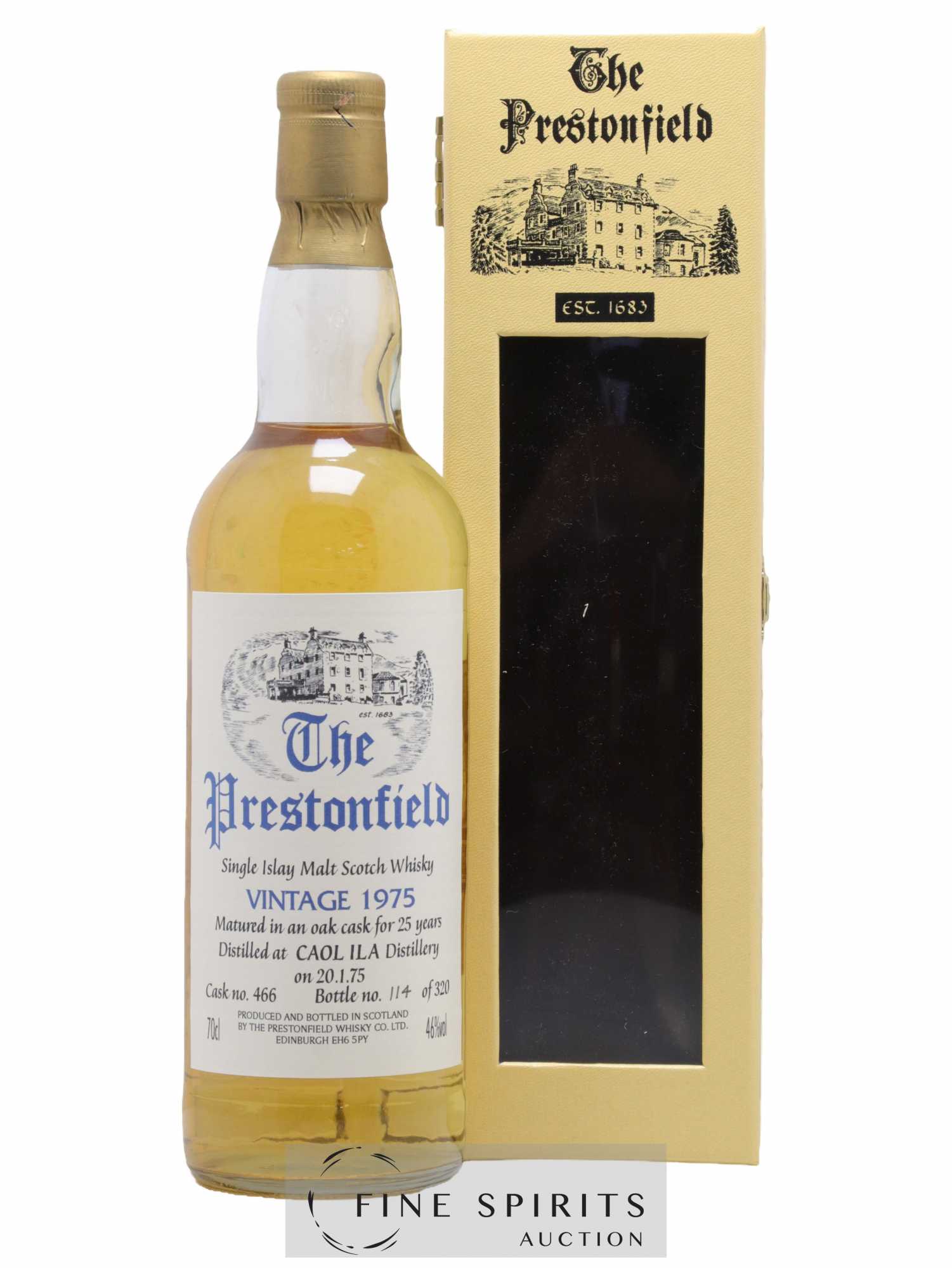 Caol Ila 25 years 1975 Signatory Vintage The Prestonfield Cask n°466 - One of 320