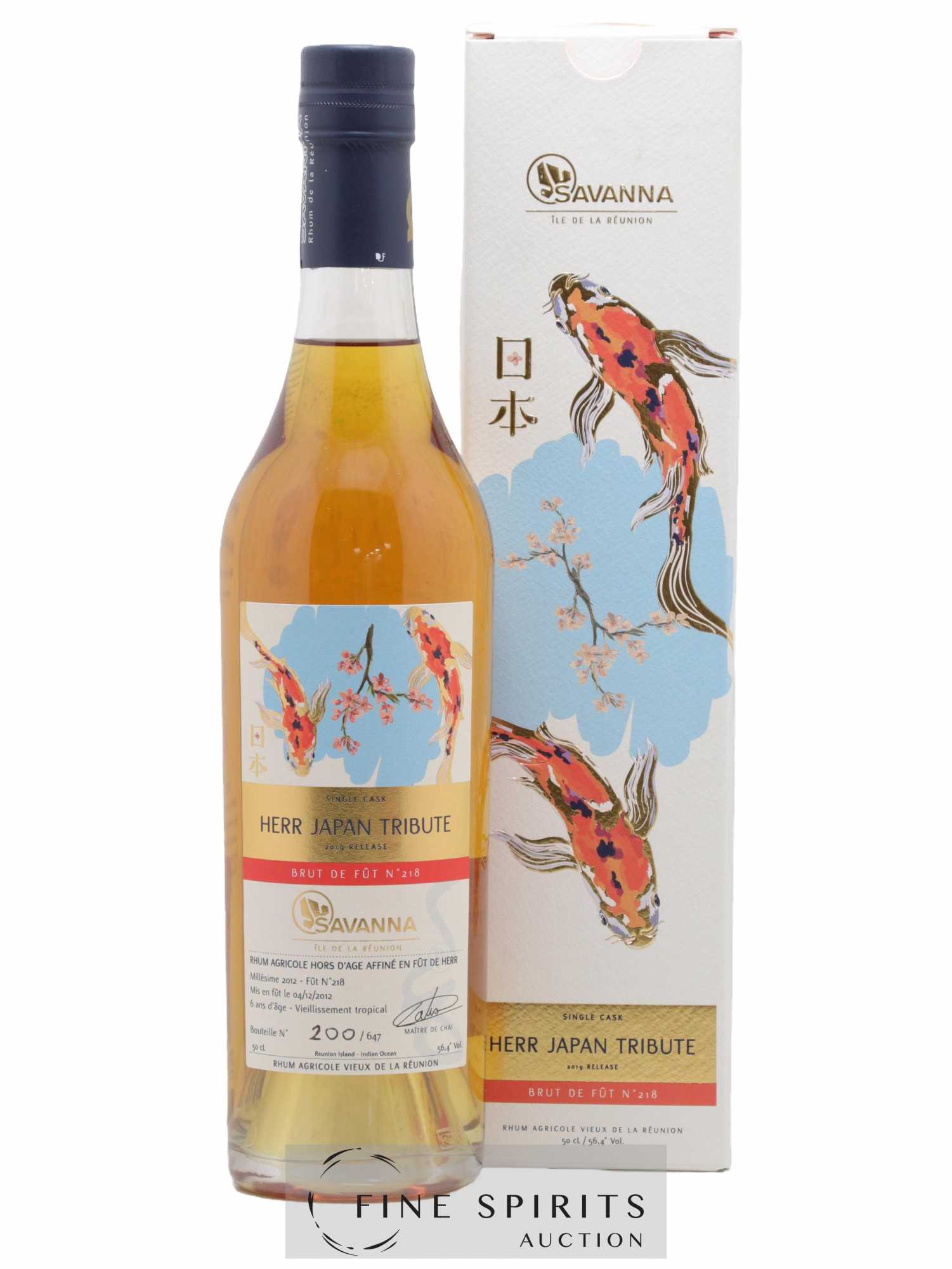 Savanna 2012 Of. Herr Japan Tribute Single Cask n°218 - One of 647 - bottled 2019