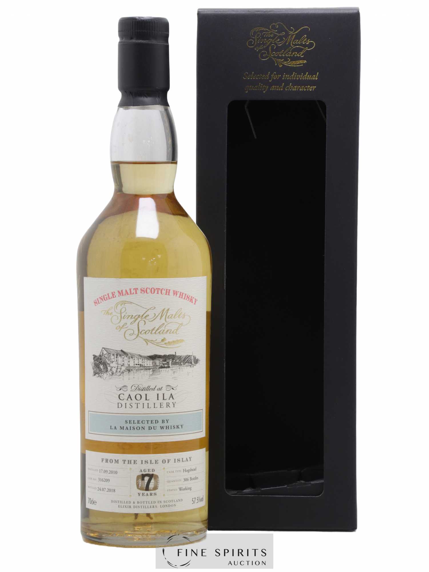 Caol Ila 7 years 2010 Elixir Distillers Cask n°316209 - One of 306 - bottled 2018 LMDW The Single Malts of Scotland