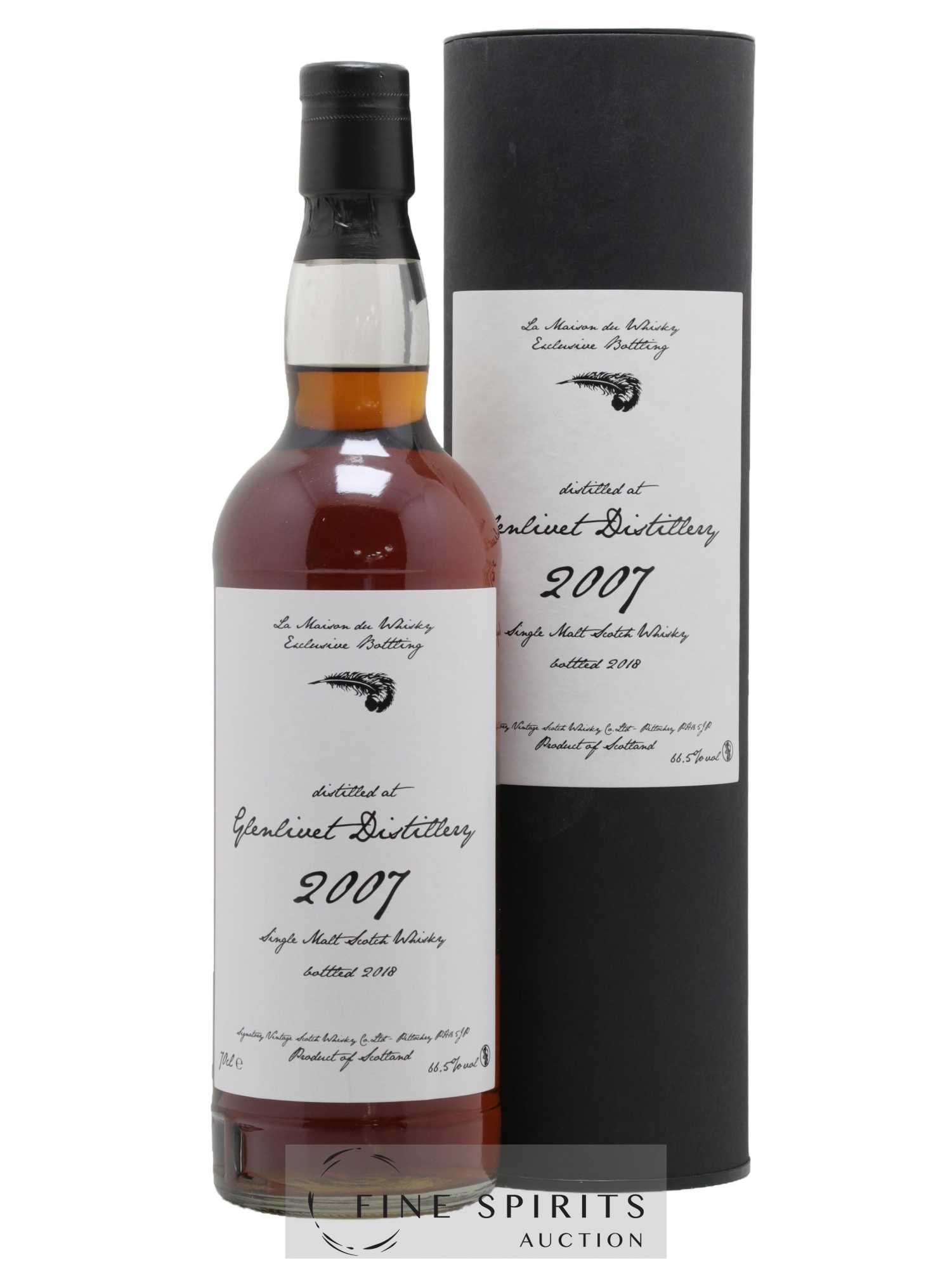 Glenlivet 2007 Signatory Vintage Cask n°900186 - One of 309 - bottled 2018 LMDW