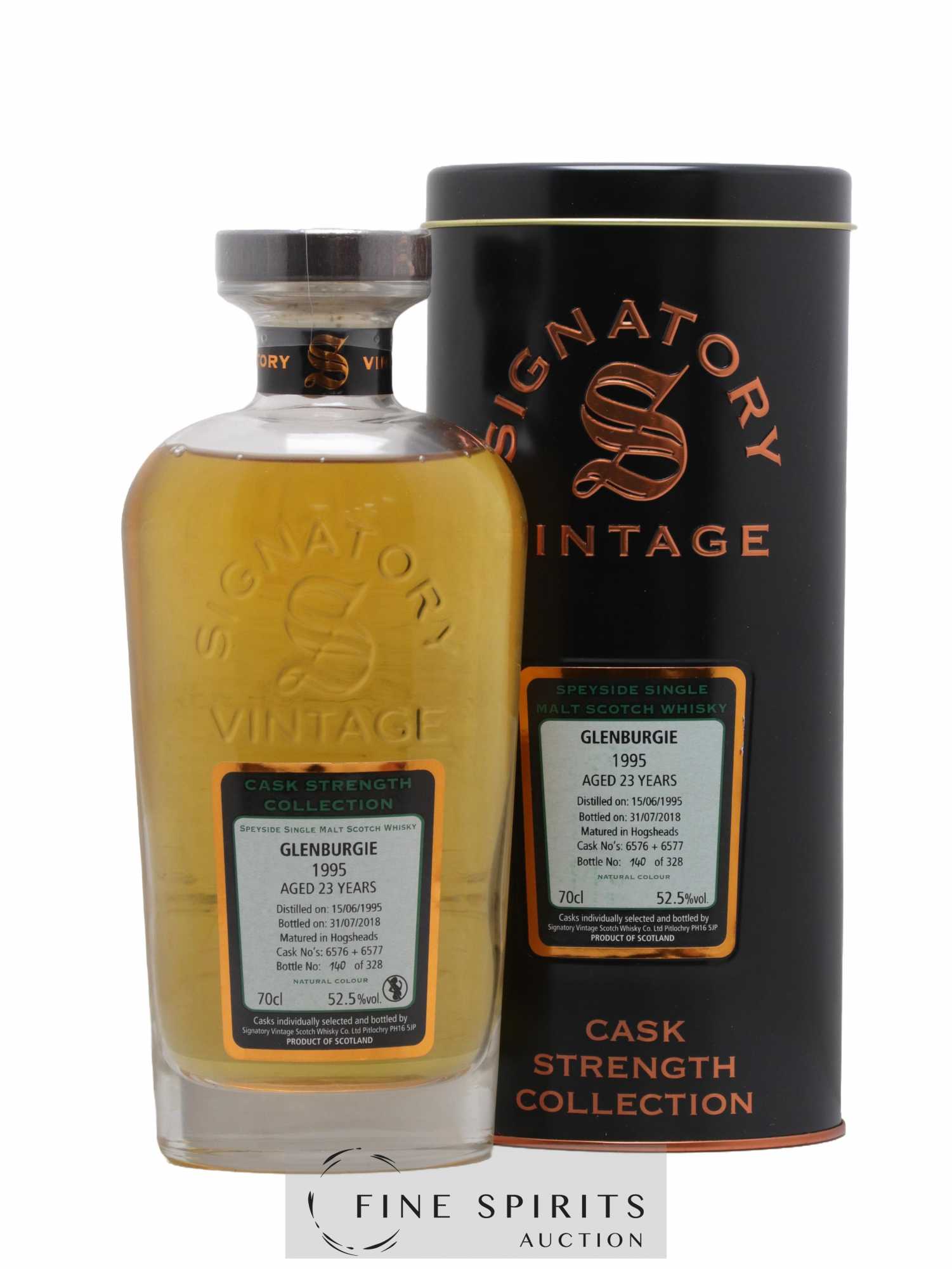 Glenburgie 23 years 1995 Signatory Vintage Cask n°6576-6577 - One of 328 - bottled 2018 Cask Strength Collection