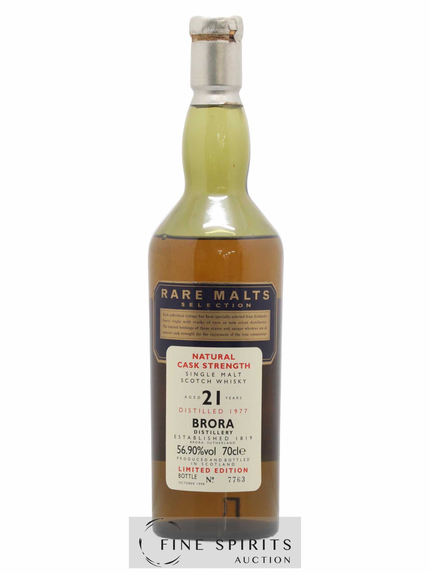 Brora 21 years 1977 Of. Rare Malts Selection Natural Cask Strengh - bottled 1998 Limited Edition