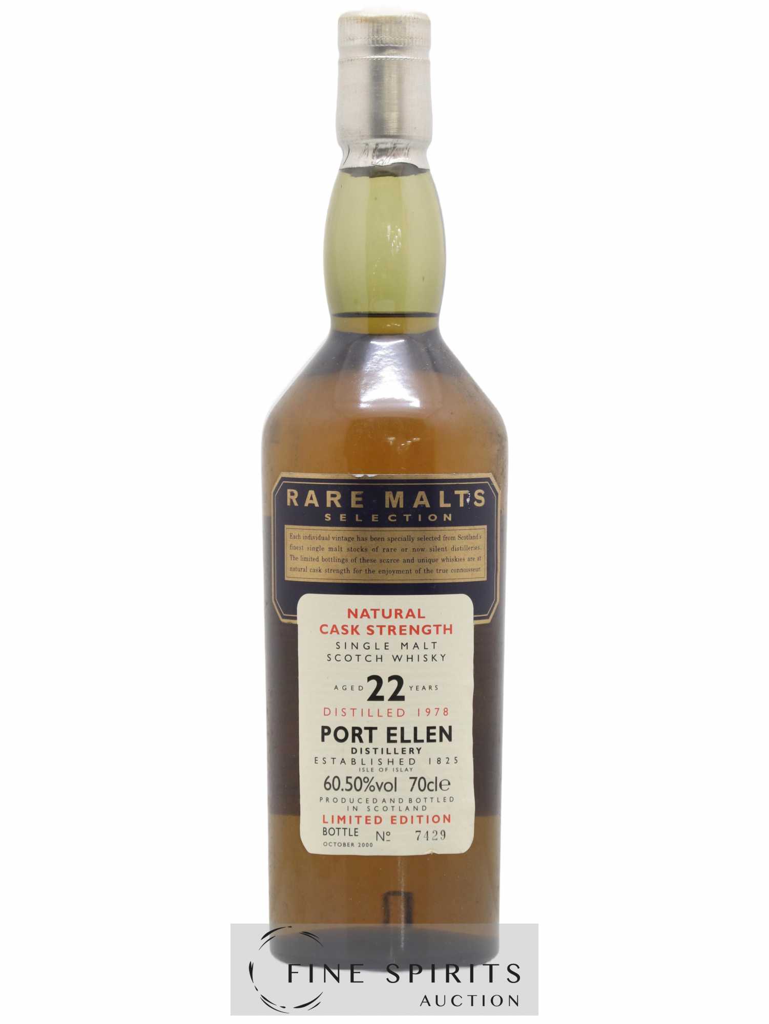 Port Ellen 22 years 1978 Of. Rare Malts Selection Natural Cask Strengh - bottled 2000 Limited Edition