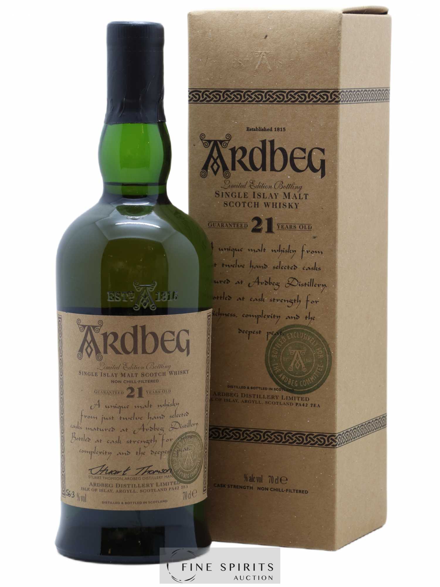 Ardbeg 21 years Of. Craft Brown Label Exclusive Committee bottling Limited Edition