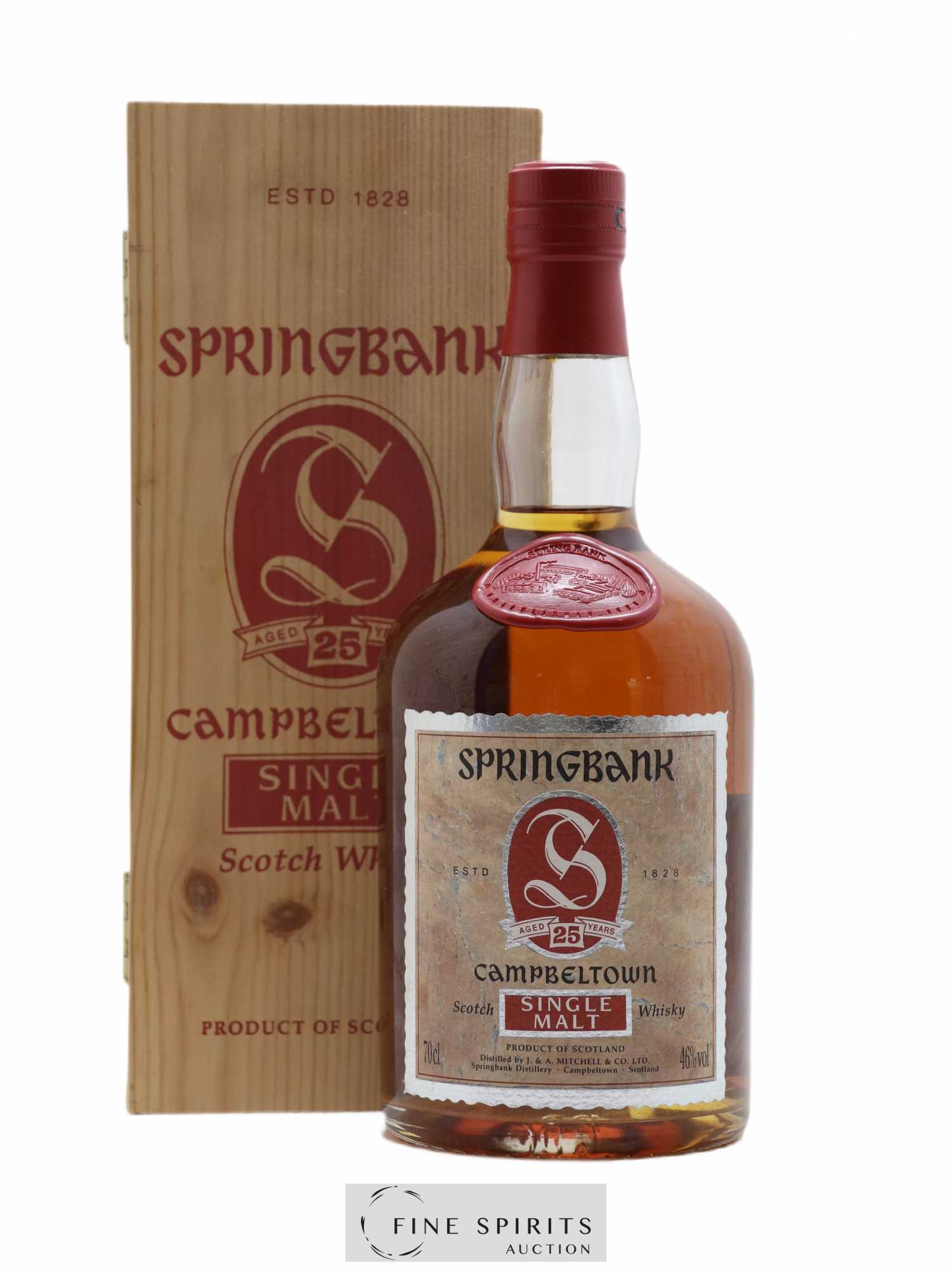 Springbank 25 years Of. Dumpy Red Wax