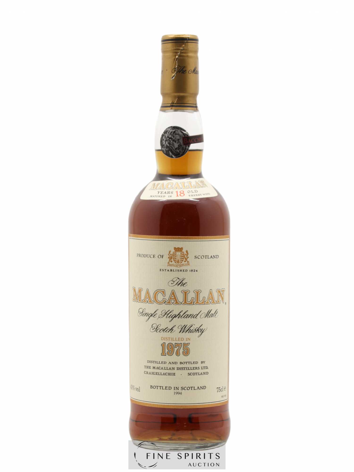 Macallan (The) 18 years 1975 Of. Sherry Wood Matured - bottled 1994