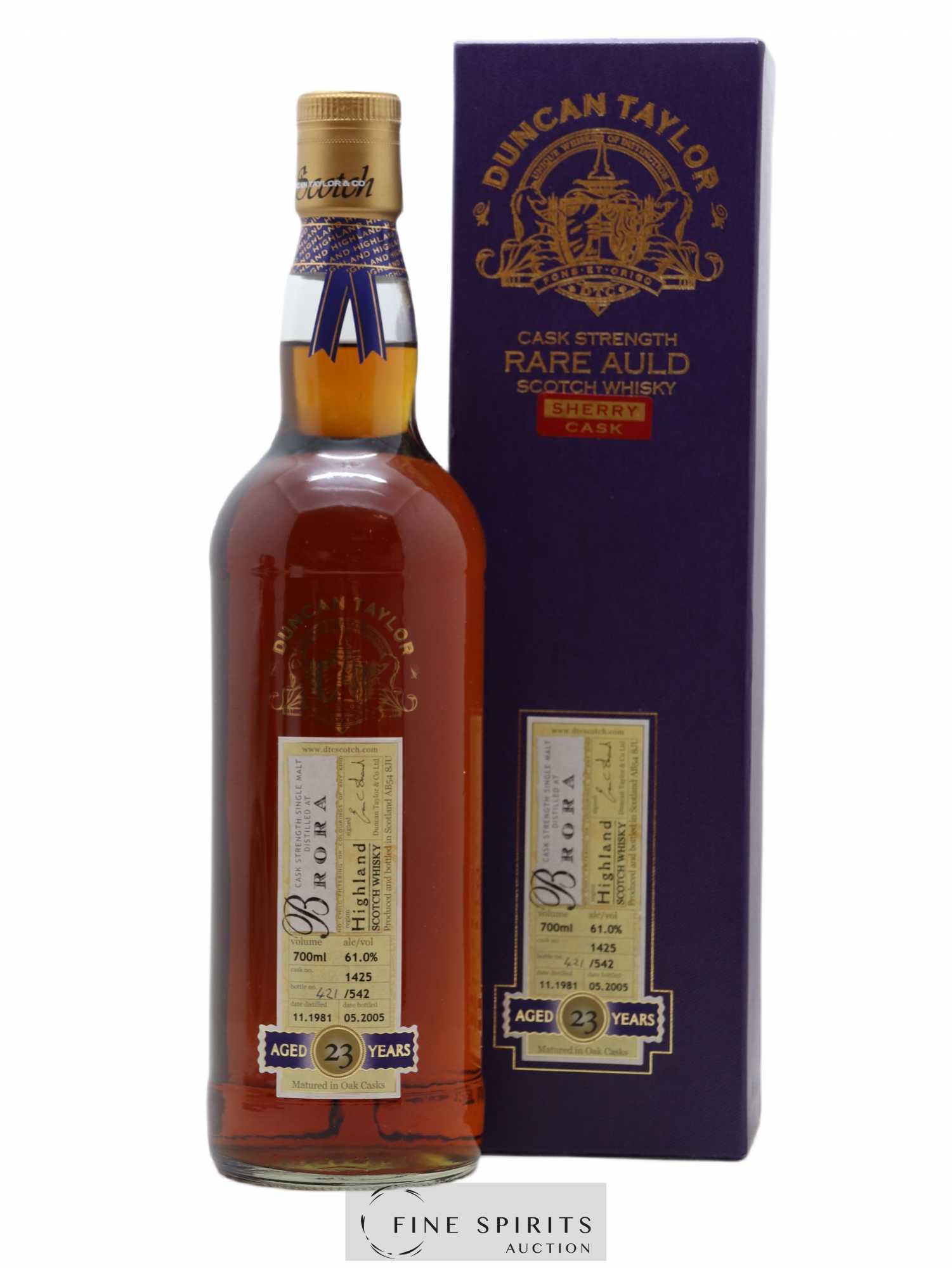 Brora 23 years 1981 Duncan Taylor Cask n°1425 - One of 542 - bottled 2005