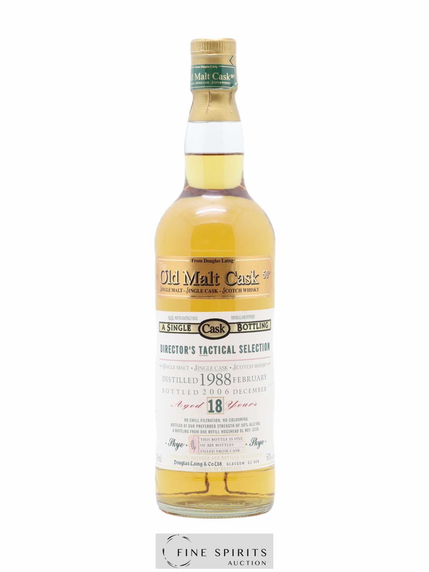 Talisker 18 years 1988 Douglas Laing Director's Tactical Selection Hogshead DL REF 3220 - One of 325 - bottled 2006 The Old Malt Cask