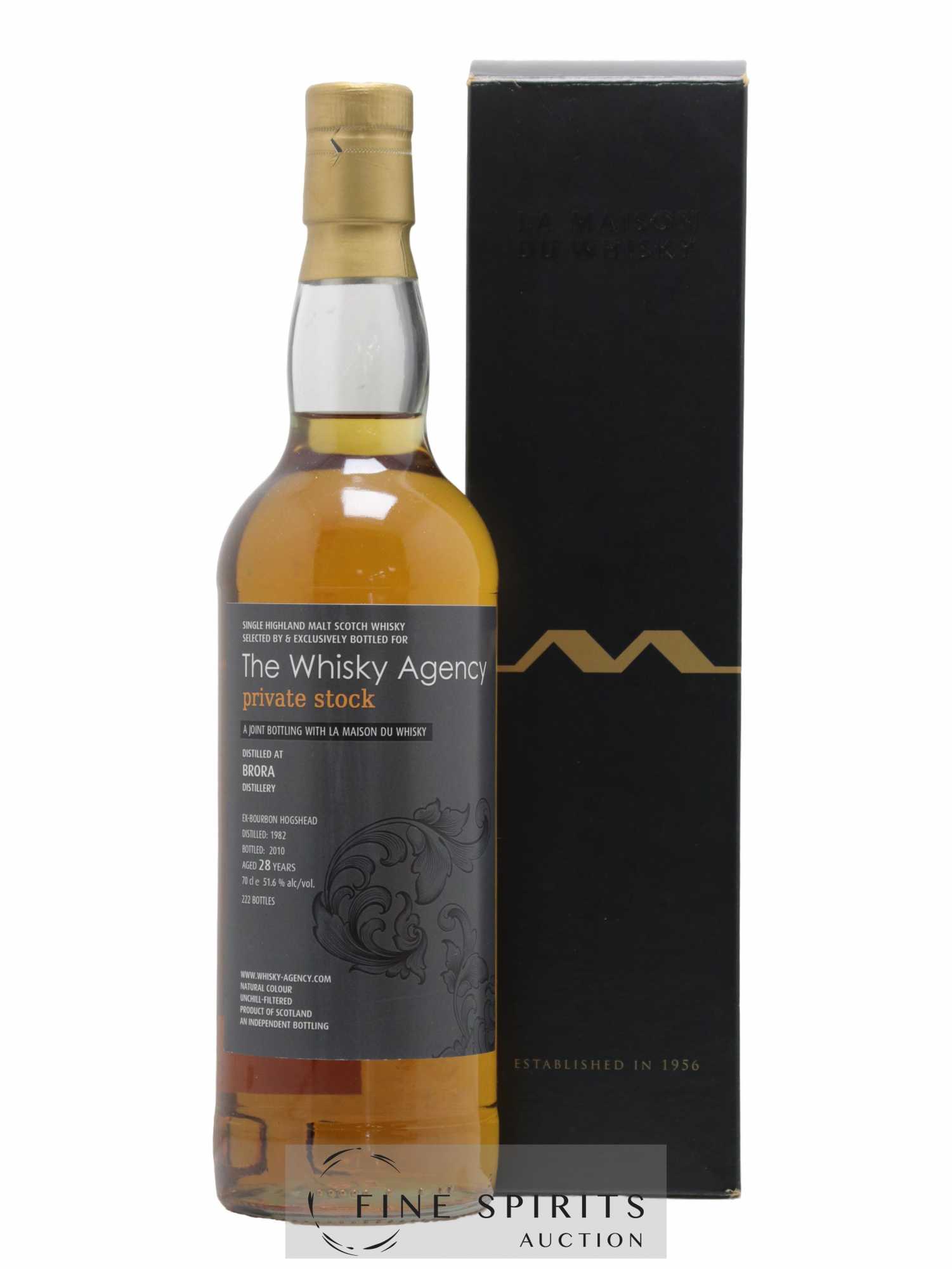 Brora 28 years 1982 The Whisky Agency One of 222 - bottled 2010 Joint Bottling LMDW