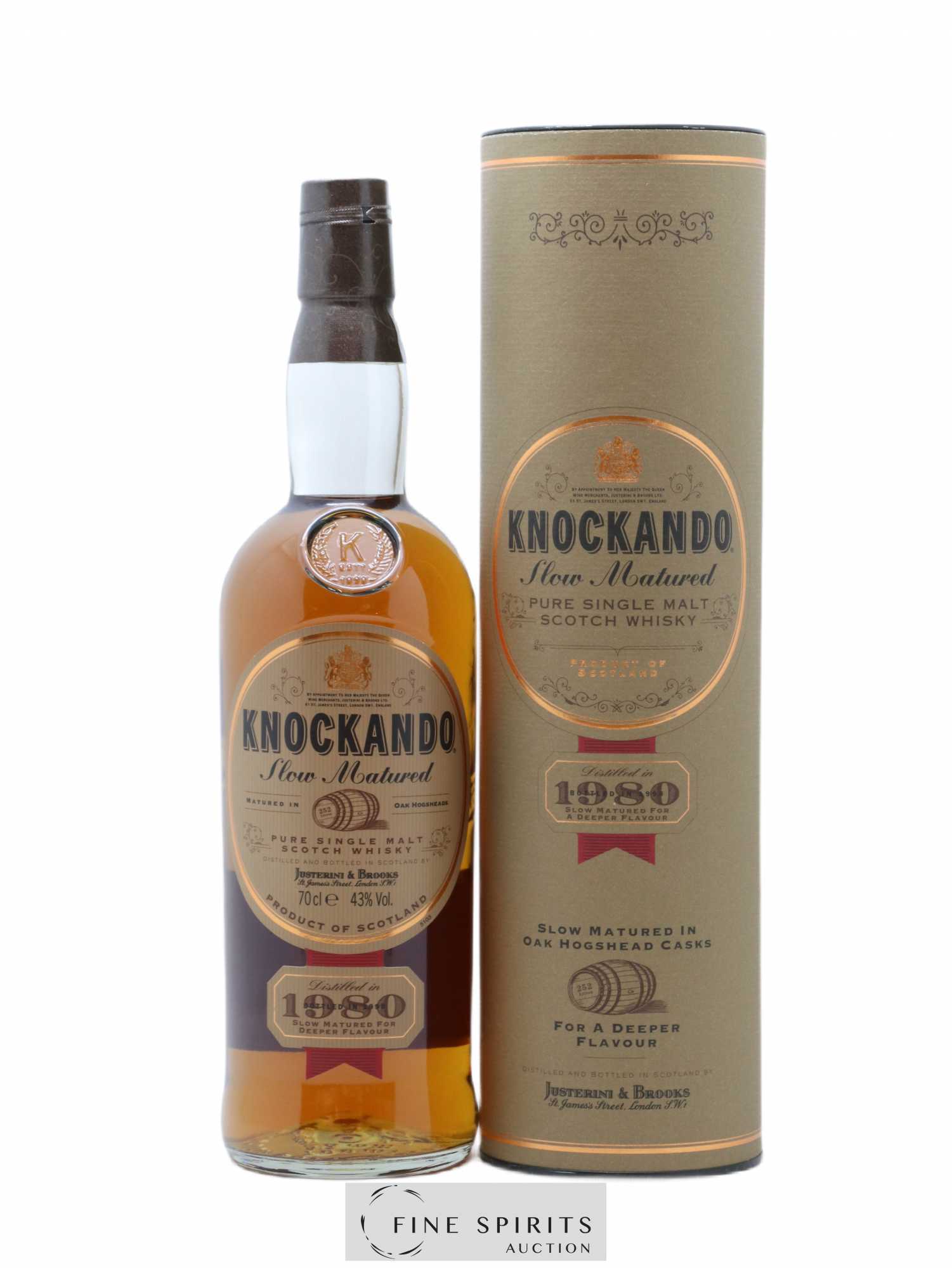 Knockando 1980 Of. Slow Matured Hogsheads Oak - bottled 1998