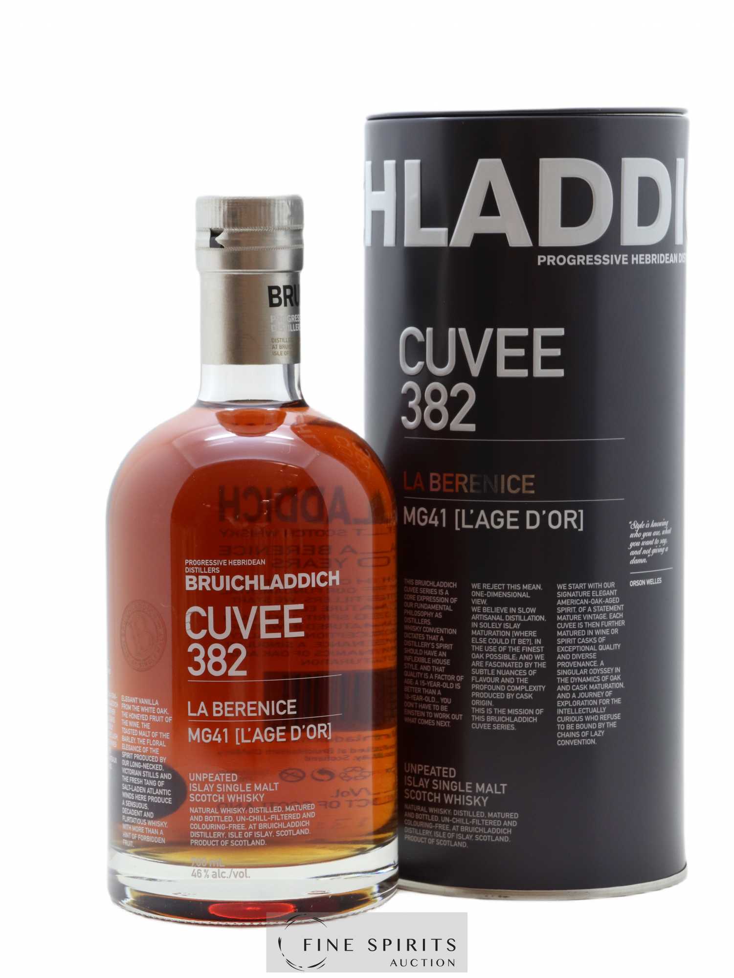 Bruichladdich 21 years Of. Cuvee 382 La Berenice MG41 L'Age d'Or