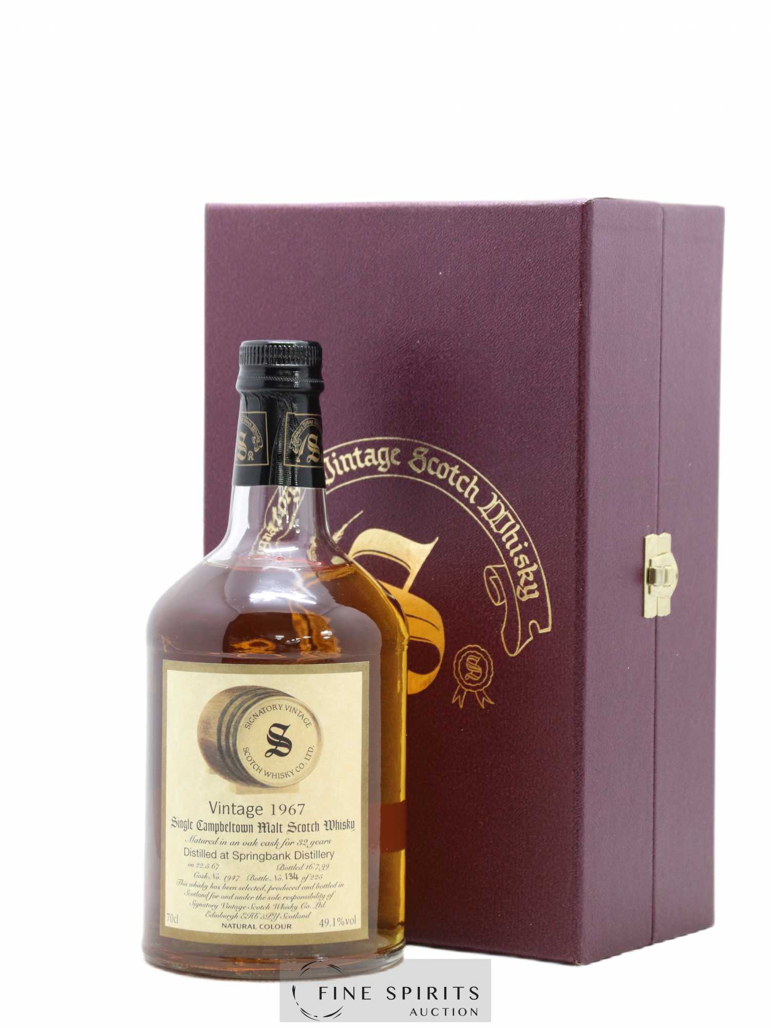 Springbank 32 years 1967 Signatory Vintage Oak Cask n°1947 - One of 225 - bottled 1999