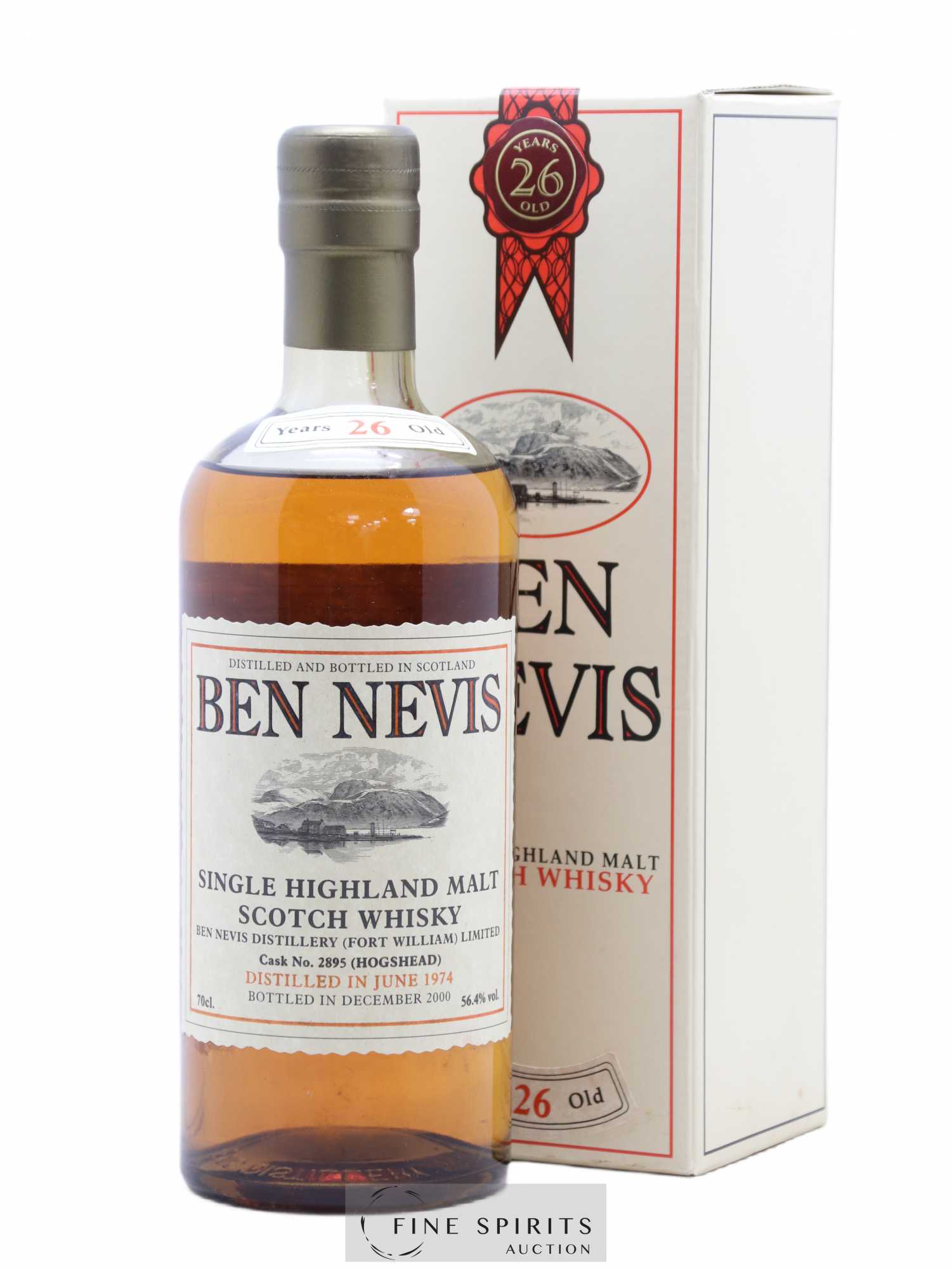 Ben Nevis 26 years 1974 Of. Hogshead Cask n°2895 - One of 190 - bottled 2000