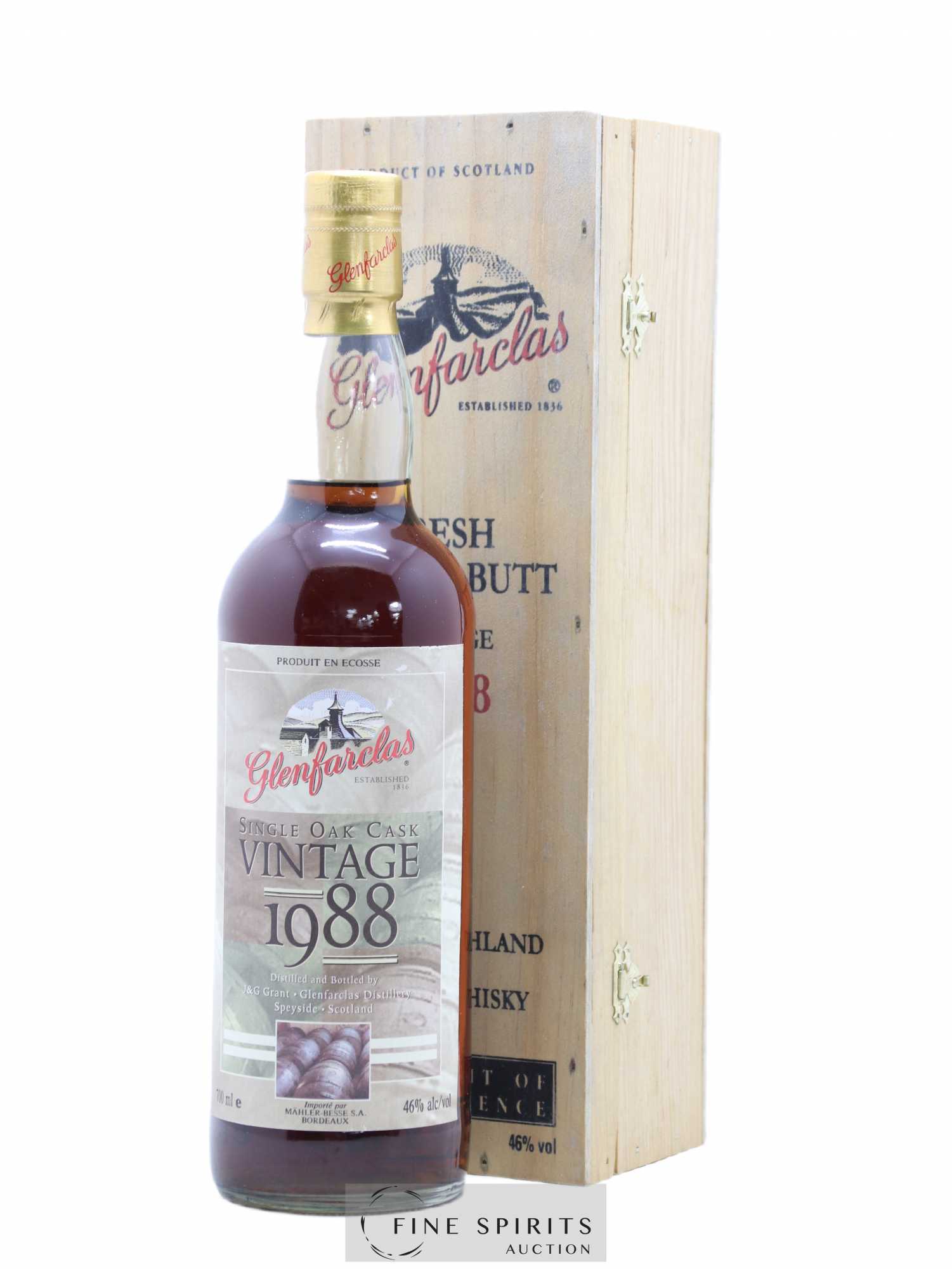 Glenfarclas 1988 Of. Single Oak Cask Mahler-Besse Import