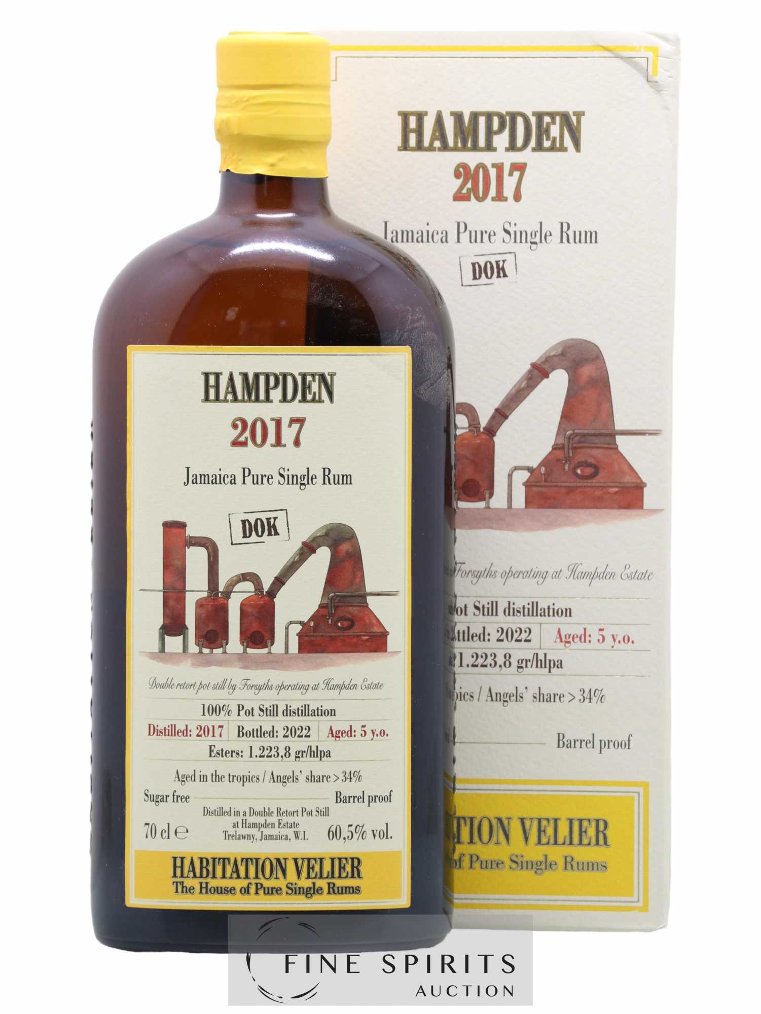 Hampden 5 years 2017 Of. DOK bottled 2022 Habitation Velier